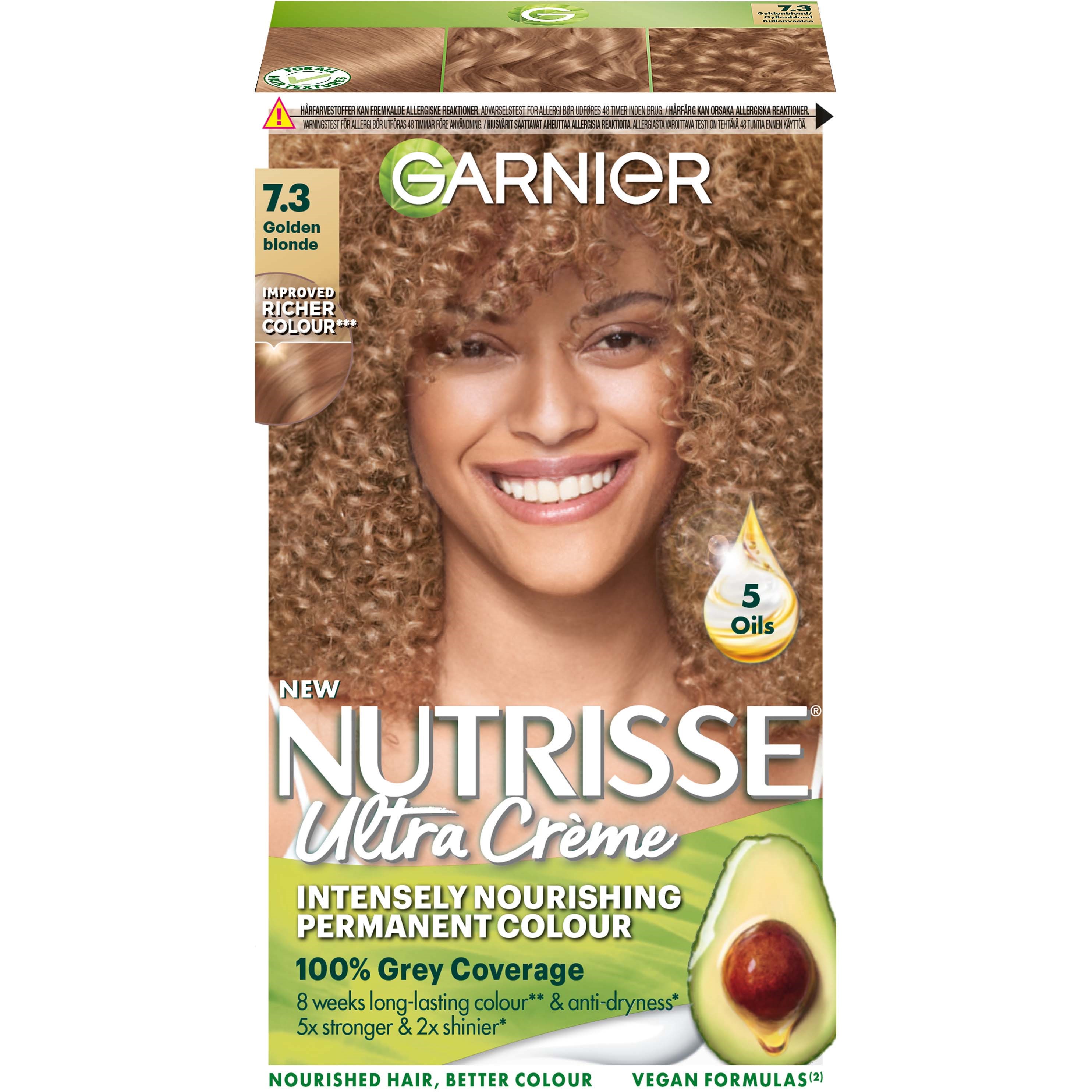 Garnier Nutrisse Ultra Créme Permanent Color 7.3 Golden Blonde