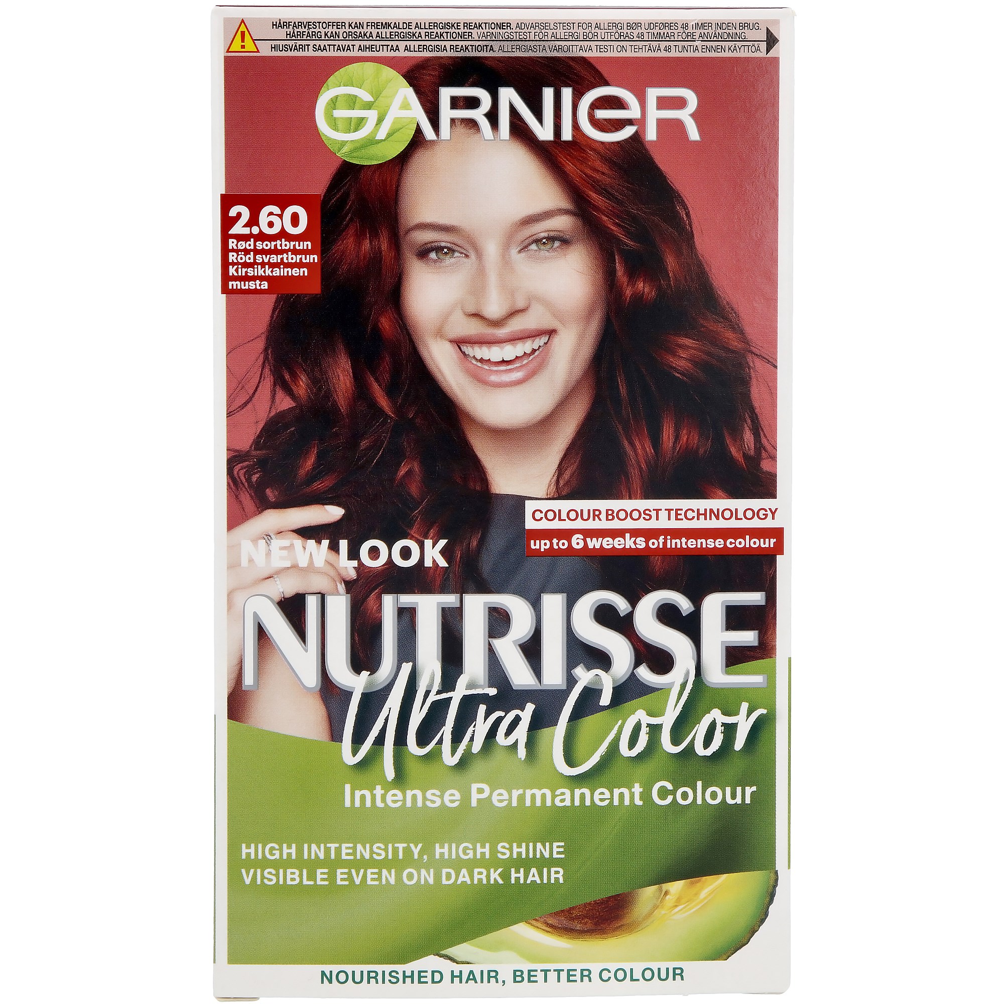 Läs mer om Garnier Nutrisse Ultra Color 2.60 Röd Svartbrun 2.60 Deep Cherry Black