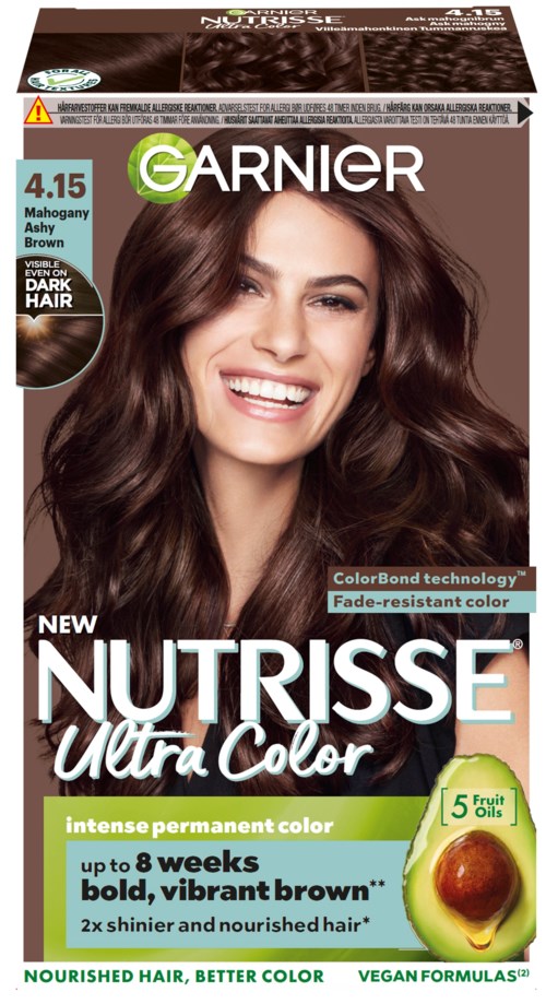 Garnier Nutrisse Ultra Color 4.15 Mahogany Ashy Brown