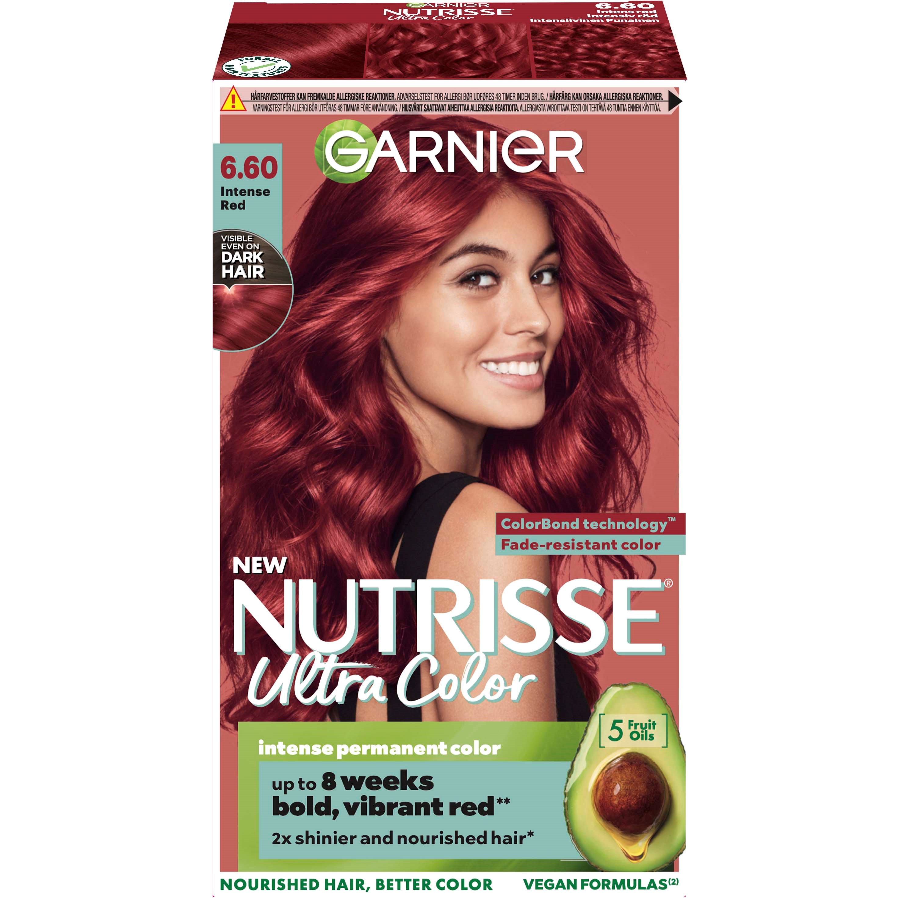Bilde av Garnier Nutrisse Ultra Color 6.60 Intense Red 6.60 Intense Red