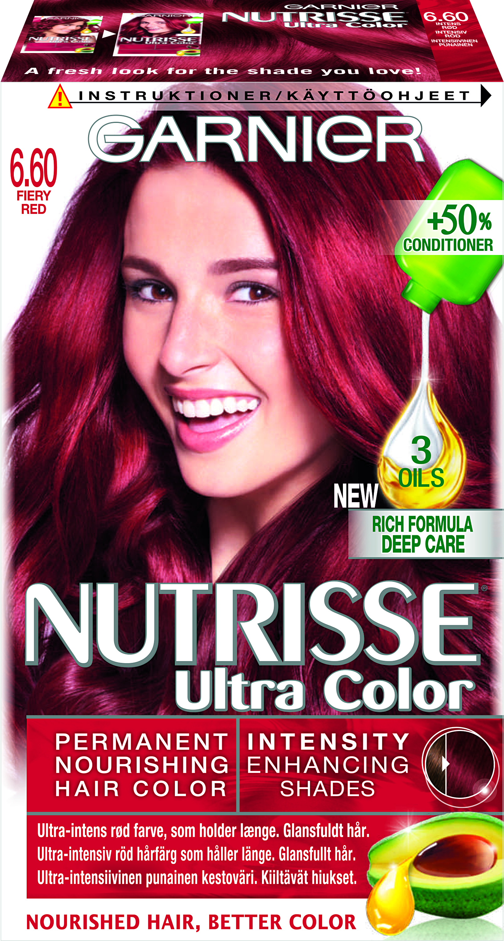 Garnier Intensiv Color 6.60 Röd Nutrisse Ultra