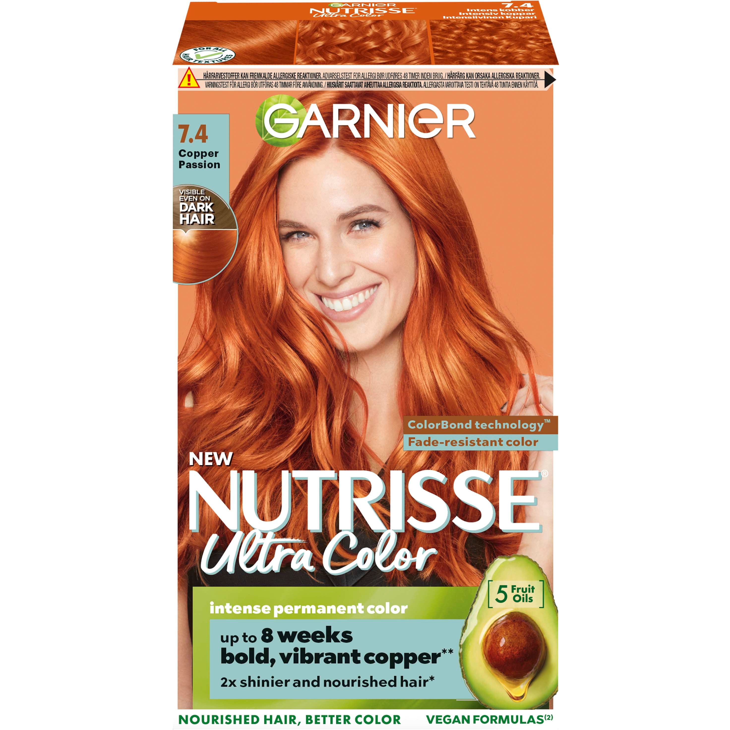 Bilde av Garnier Nutrisse Ultra Color 7.40 Copper Passion 7.40 Copper Passion