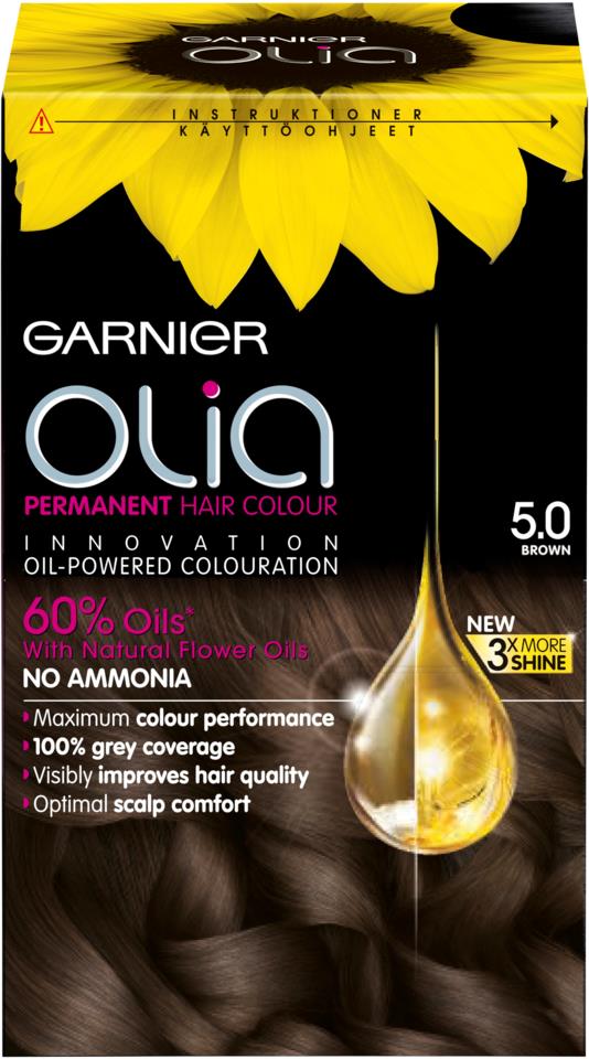 Garnier Olia -hiusväri 5.0 Ruskea