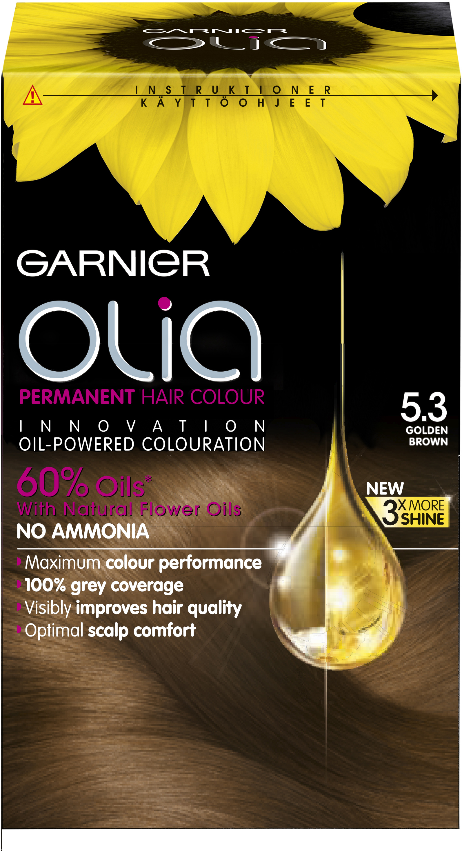verhaal Glimlach Millimeter Garnier Olia Hair Color 5.3 Golden Brown | lyko.com