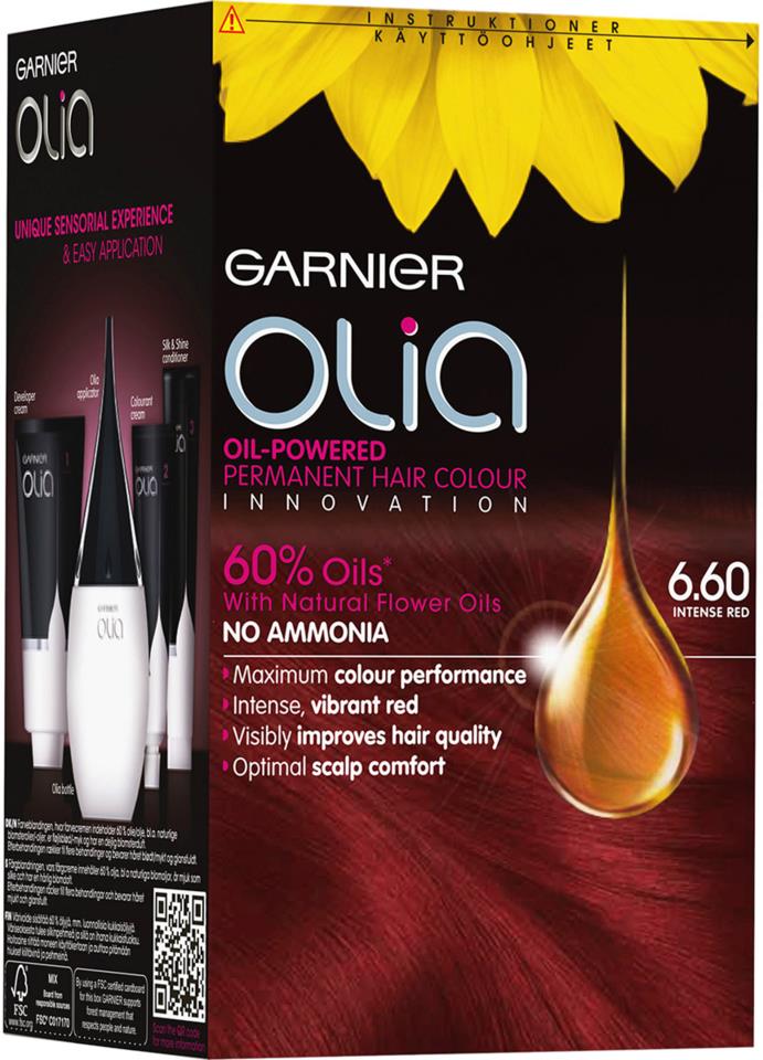 Garnier Olia -hiusväri 6.60 Intense Red