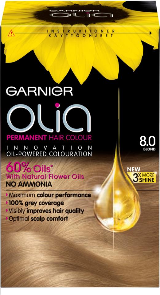Garnier Olia -hiusväri 8.0 Vaalea