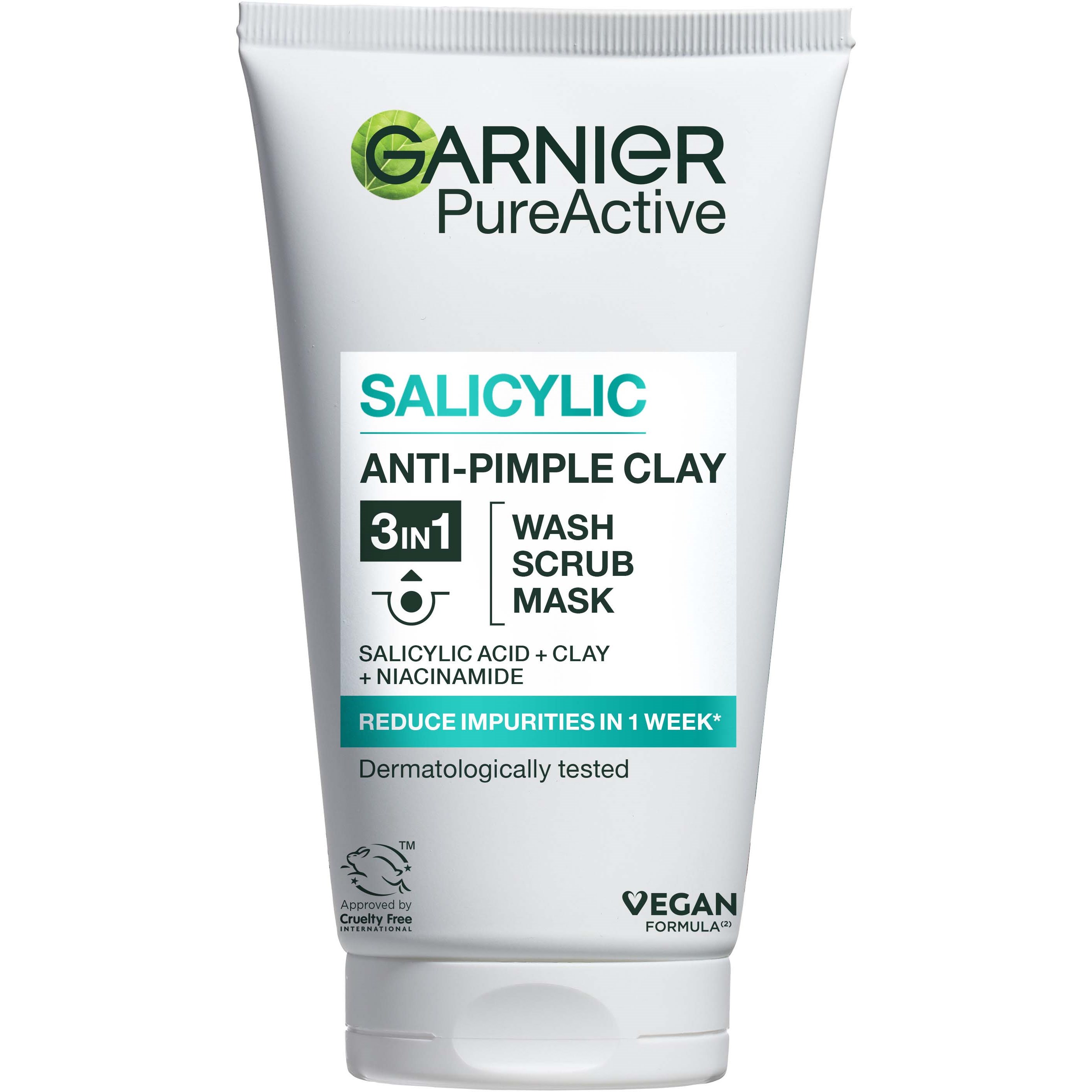 Garnier PureActive Salicylic In1 Anti-Pimple Clay Cleanser For Im