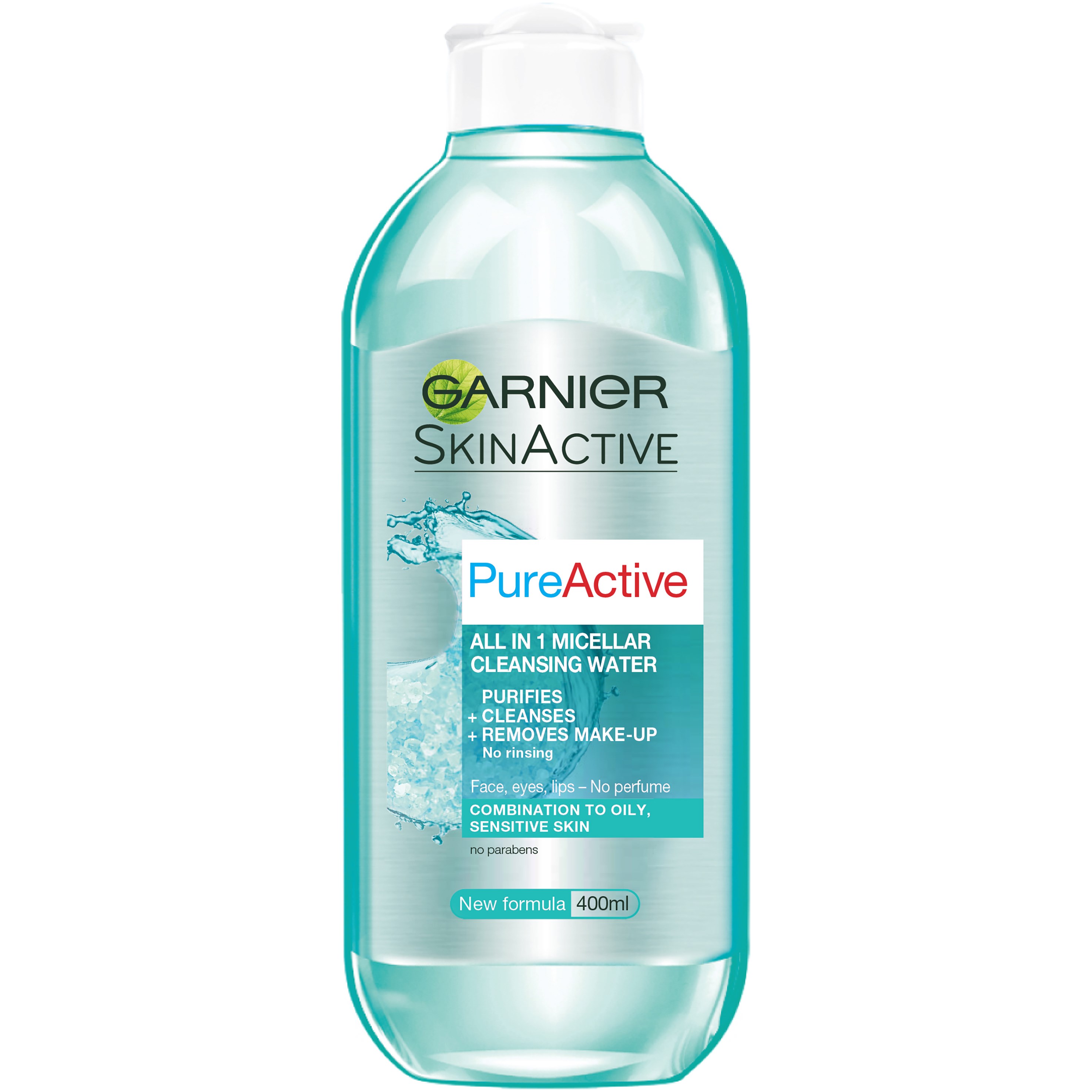 Läs mer om Garnier SkinActive PureActive All in 1 Micellar Cleansing Water 400 ml