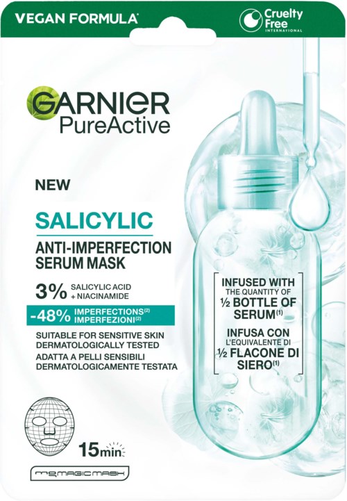 Garnier PureActive Salicylic Anti-imperfection Serum Mask 28 g