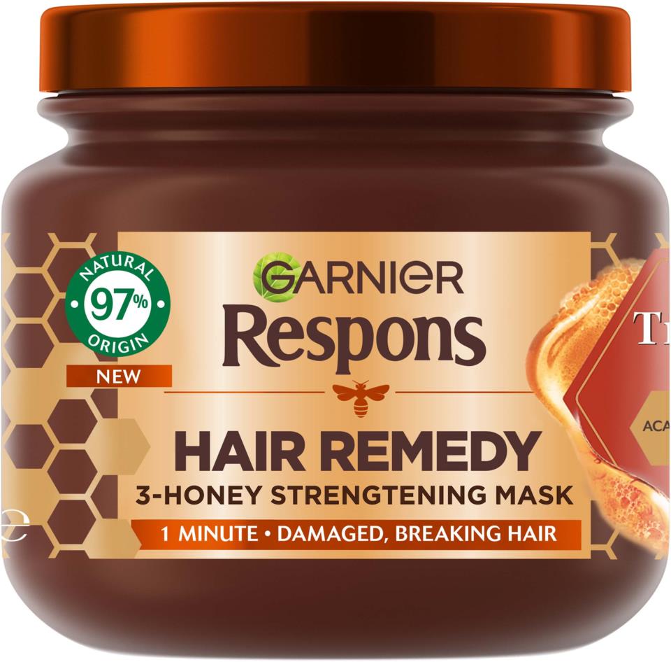Garnier Respons Hair Remedy 3-Honey Strengtening Mask 340 ml