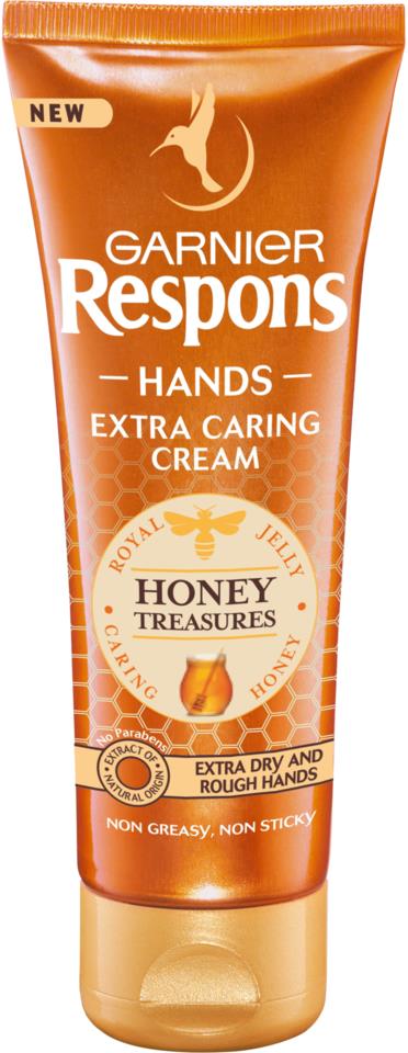 Garnier Respons Hand Cream Extra Caring Cream Honey Treasures Extra Dry & Rough Hands  75 ml