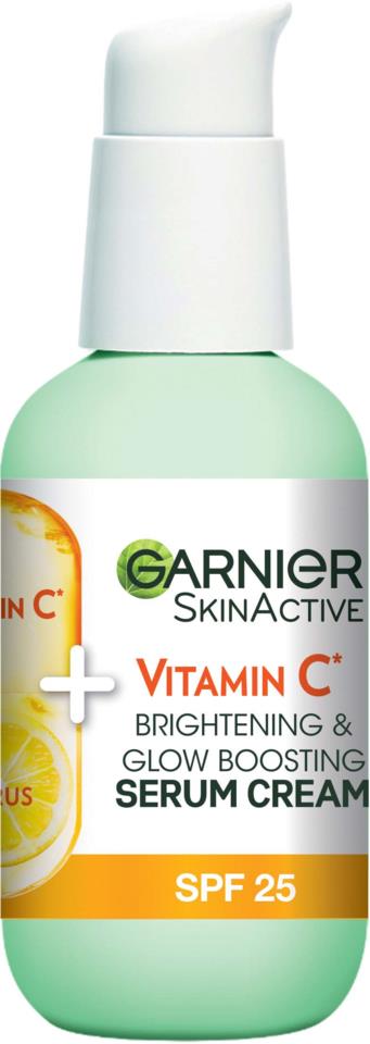 Garnier Skin Active Brightening Serum Cream 2 In 1 Vitamin C  50 ml