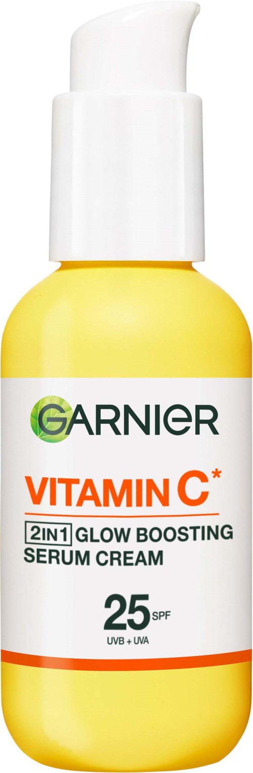 Garnier Vitamin C* 2In1 Glow Boosting Serum Cream SPF25 For Dull Skin 50 ml