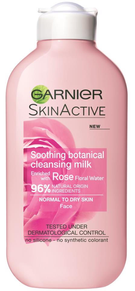 Garnier Skin Active Cleansing Milk Rose Normal To Dry Skin