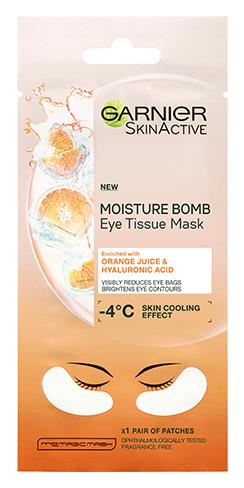 Garnier Skin Active Eye tissue mask Orange Juice & Hyaluronic Acid