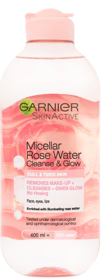 Garnier Skin Active Micellar Cleansing Rose Water Dull & Sensitive Skin 400 ml