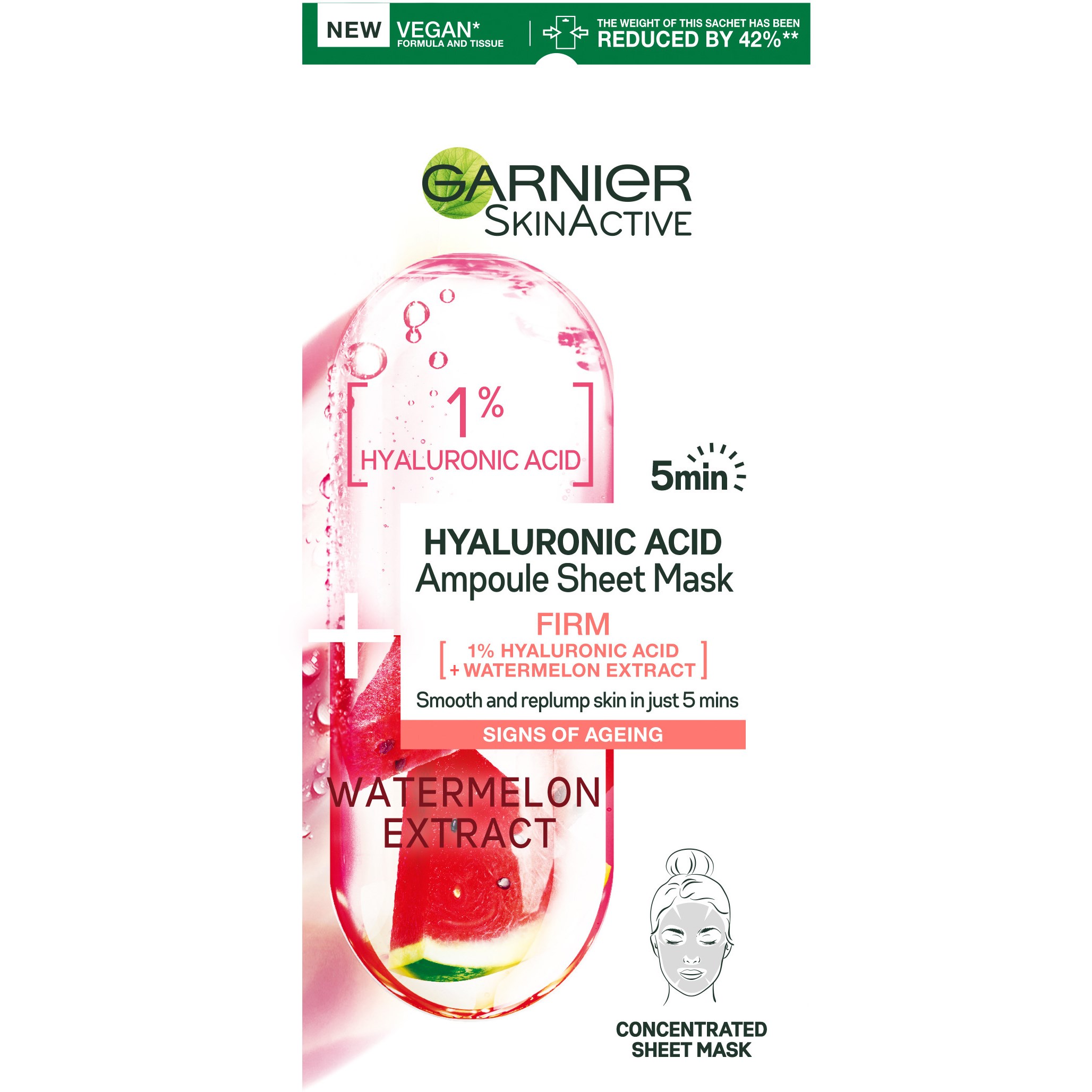 Garnier Skin Active Hyaluronic Acid Ampoule Sheet Mask