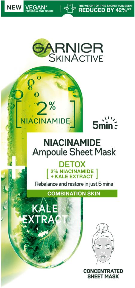 Garnier Skin Active Skin active Niacinamide Ampoule Sheet Mask 15g