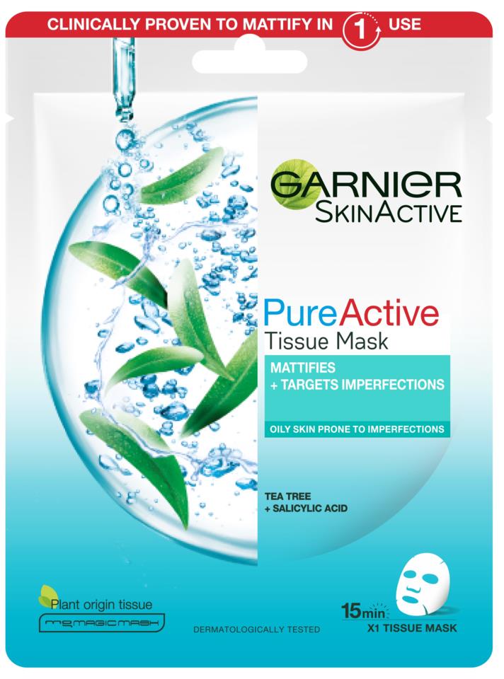 Garnier Skin Active Tea tree tissue mask 23 g