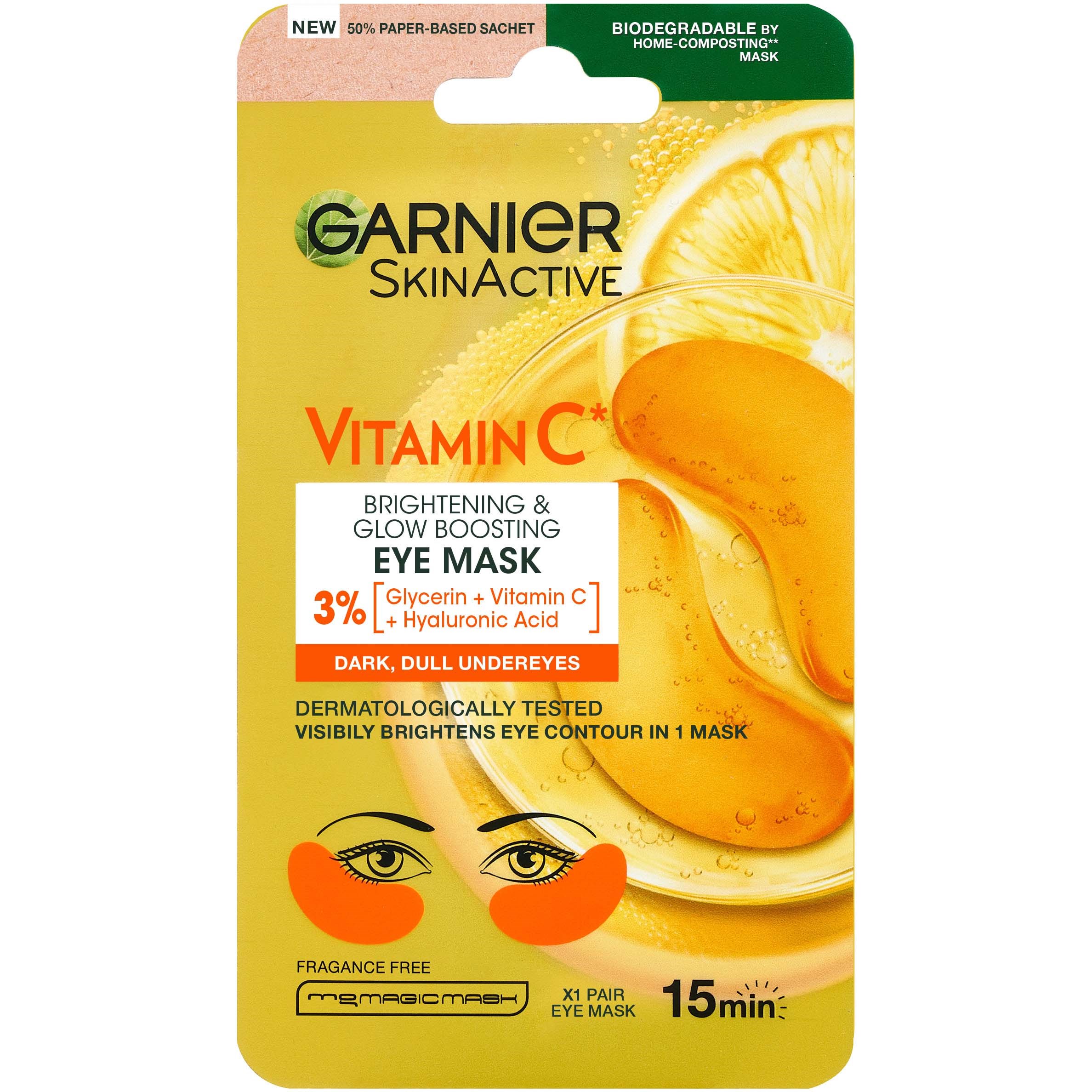 Läs mer om Garnier SkinActive Vitamin C* Eye Mask 5 g