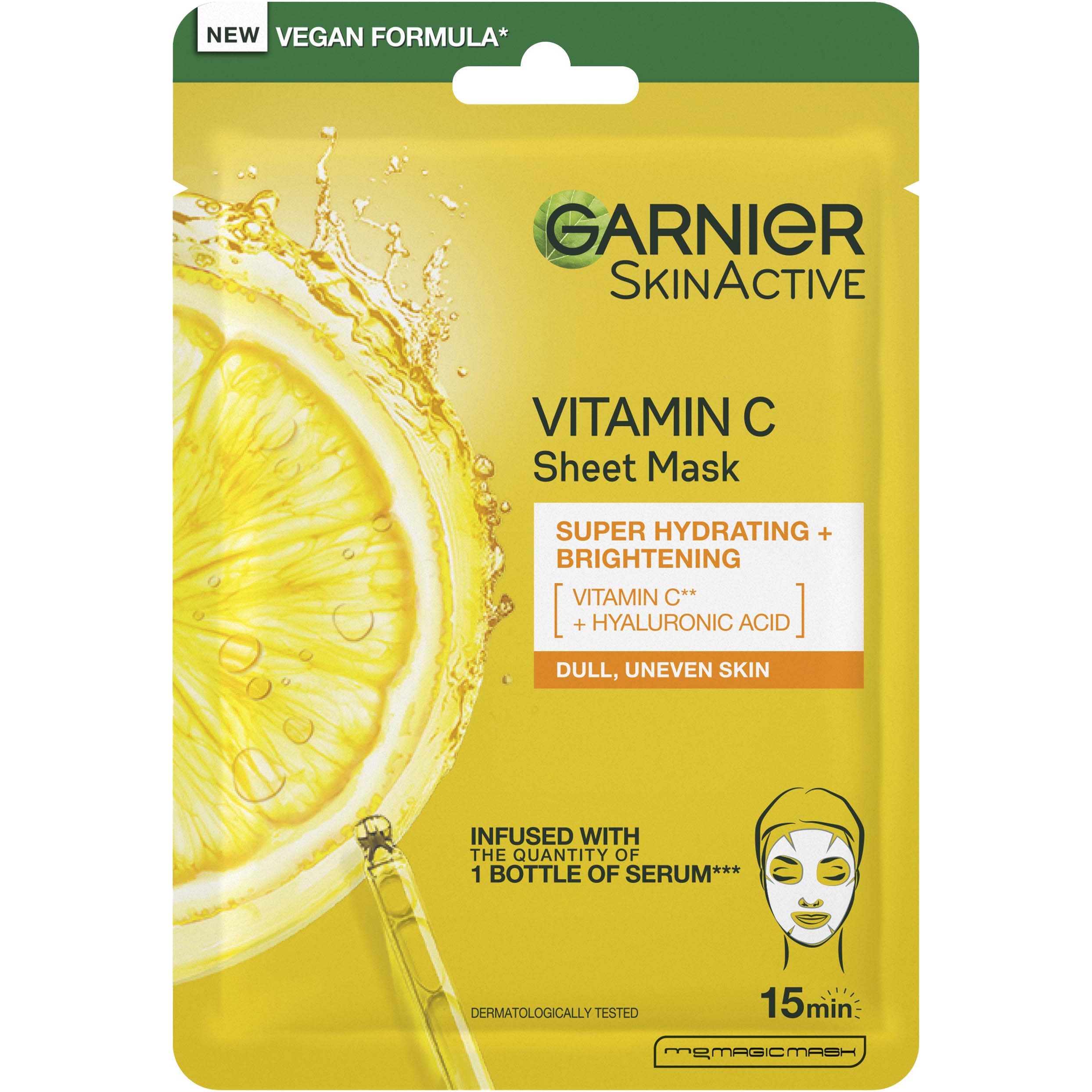 Läs mer om Garnier SkinActive Vitamin C Sheet Mask 28 g