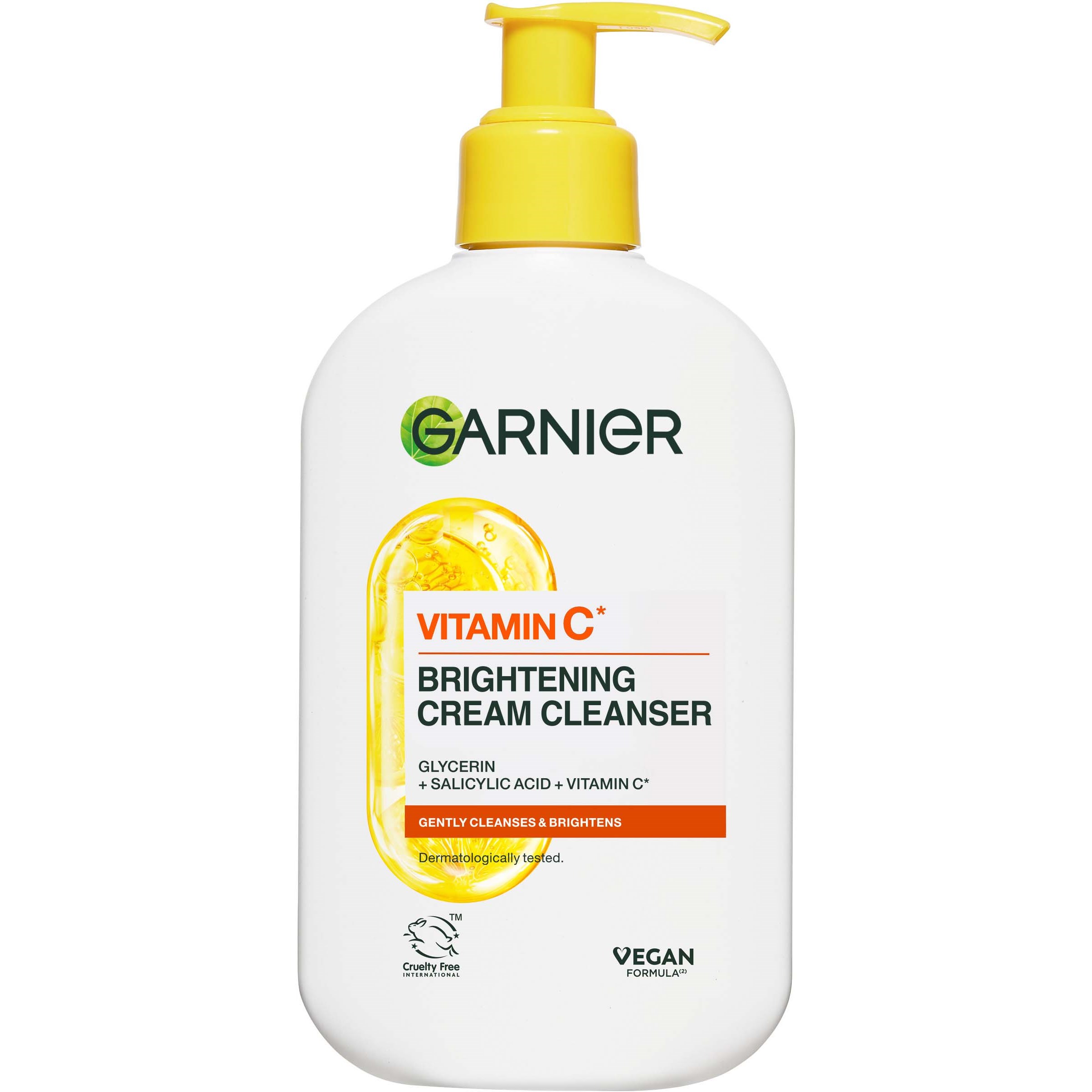 Garnier Vitamin C* Glow Boost Cream Cleanser For Dull Skin 250 billede