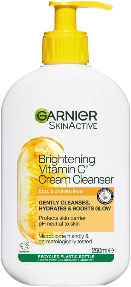 Garnier SkinActive Brightening Vitamin C Gentle Cream Cleanser 250 ml