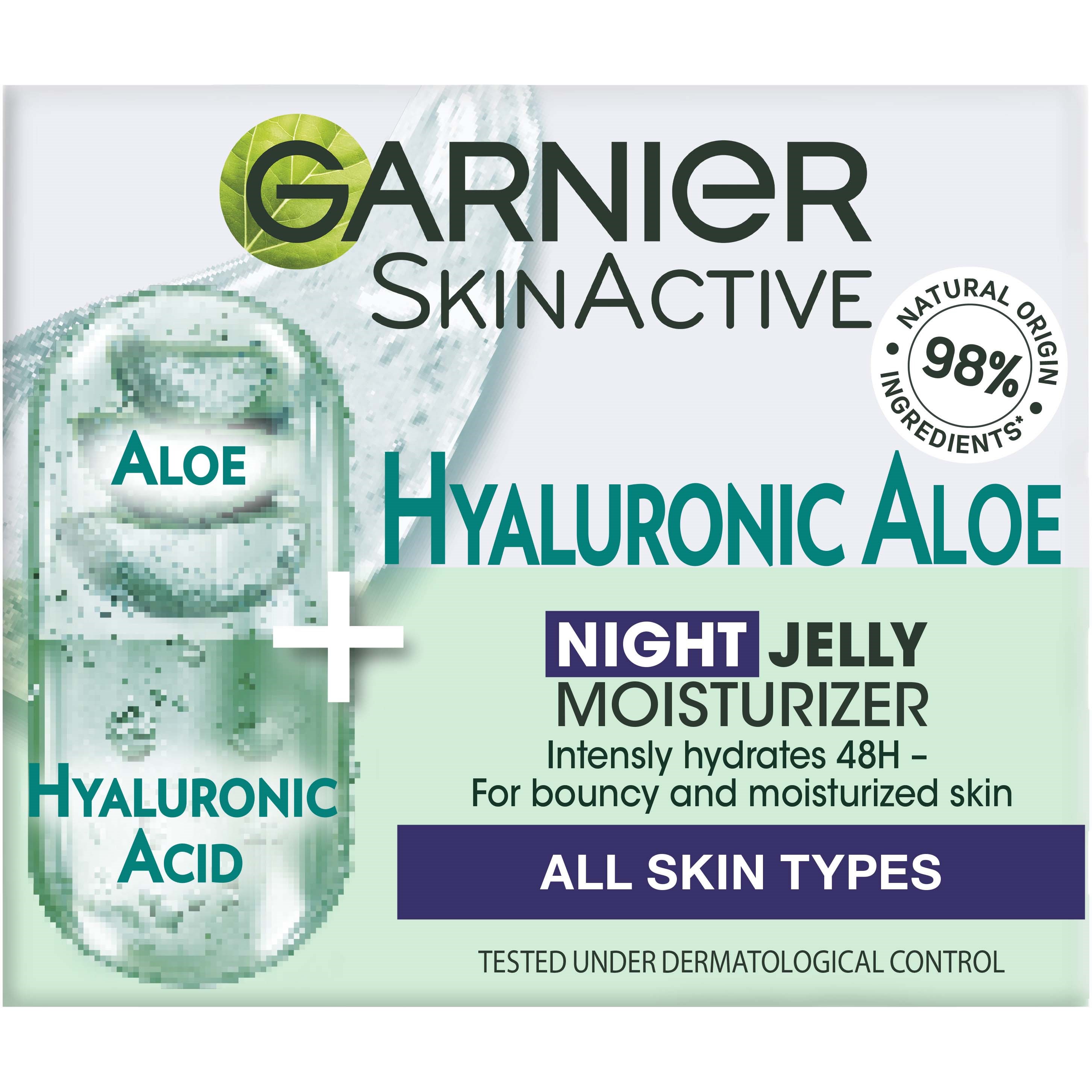 Läs mer om Garnier SkinActive Hyaluronic Aloe Night Jelly Moisturizer 50 ml