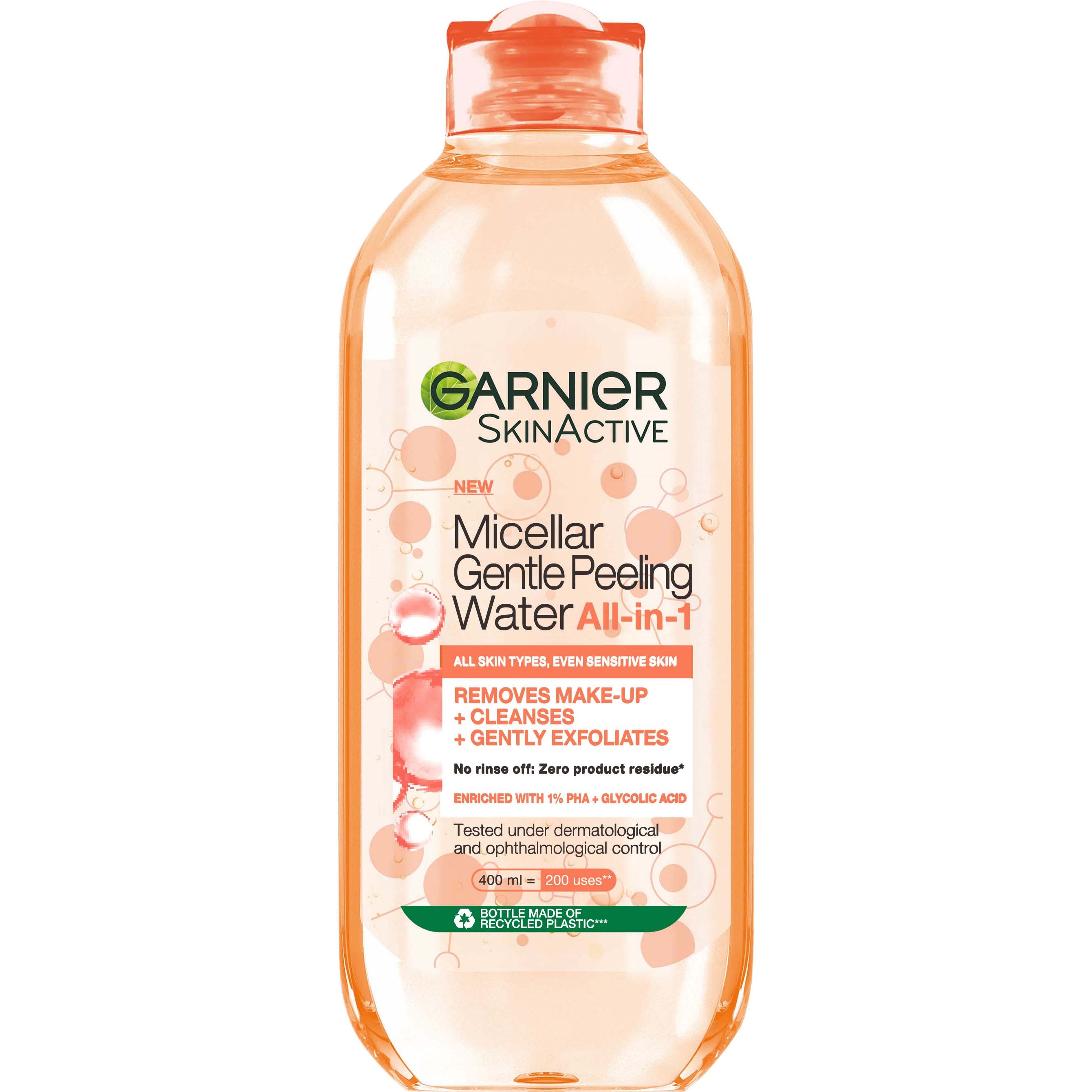 Garnier SkinActive Micellar Gentle Peeling Water All-in-1 400 ml billede