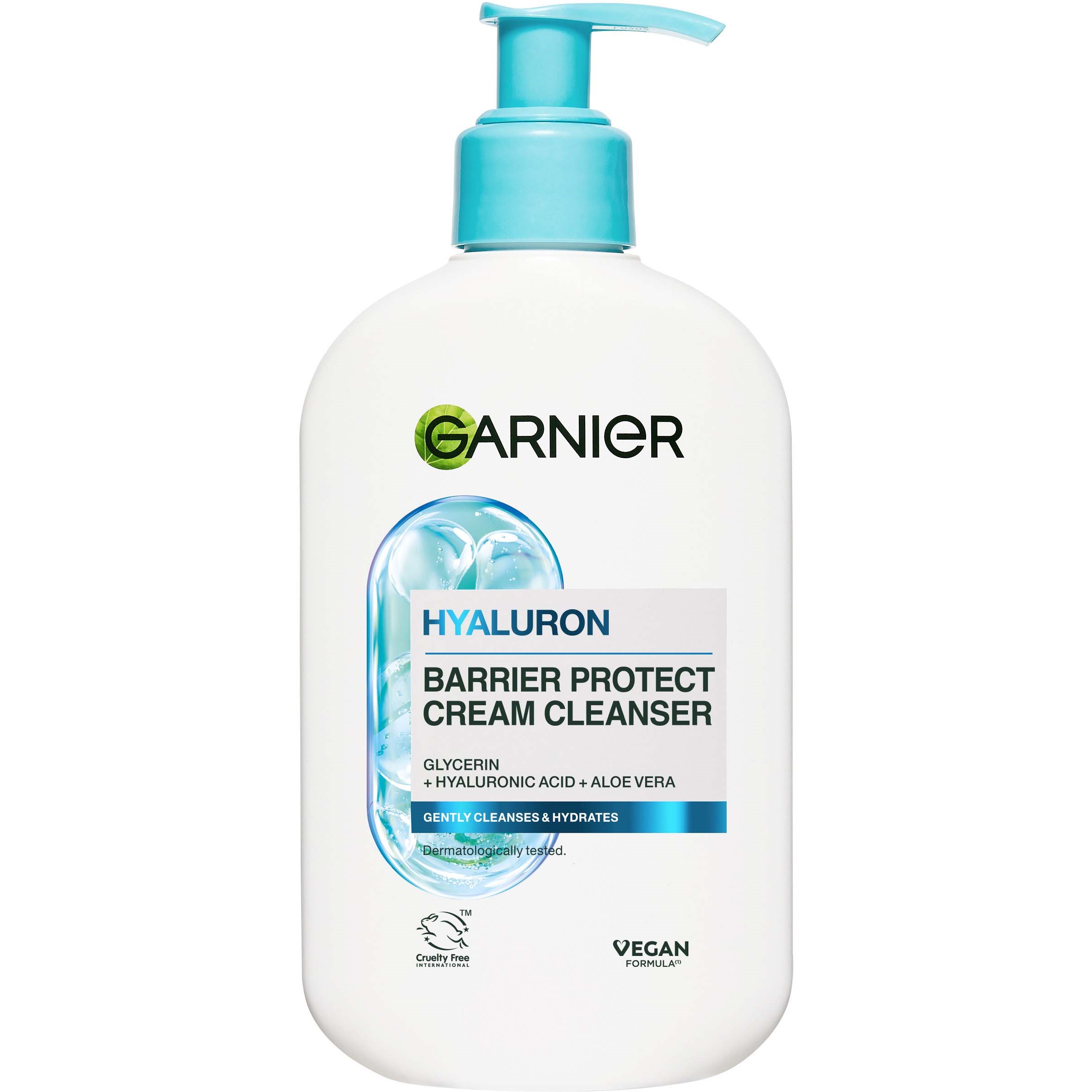 Garnier Hyaluron Barrier Protect Cream Cleanser For Dry Skin 25 billede