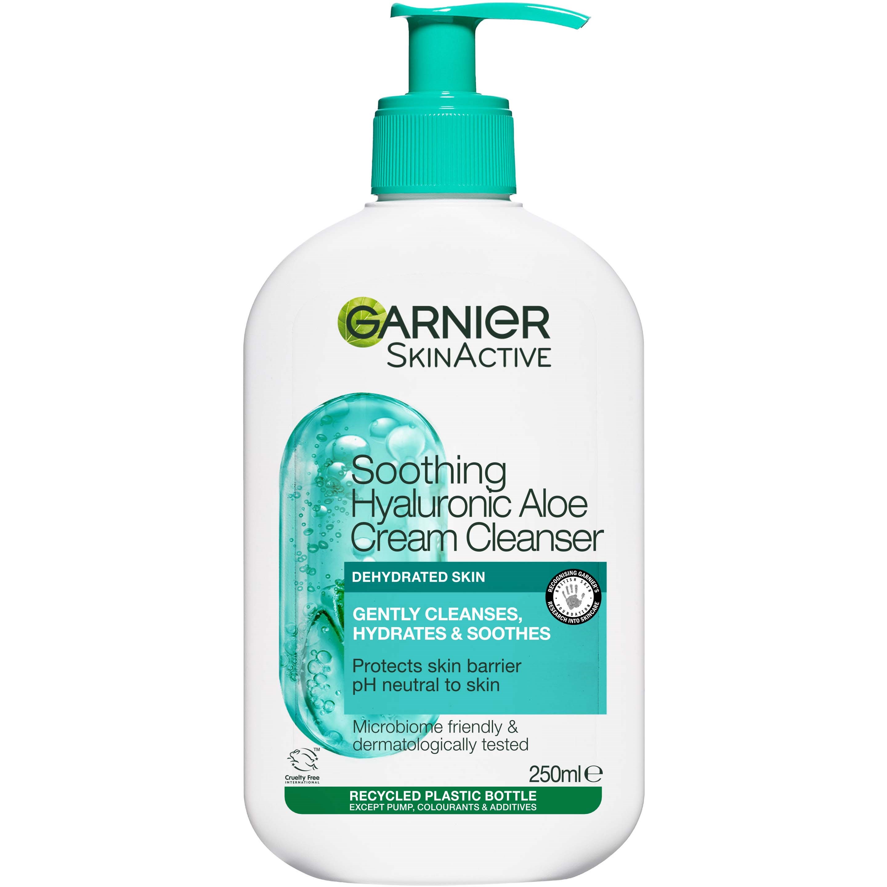 Läs mer om Garnier SkinActive Soothing Hyaluronic Aloe Cream Cleanser 250 ml