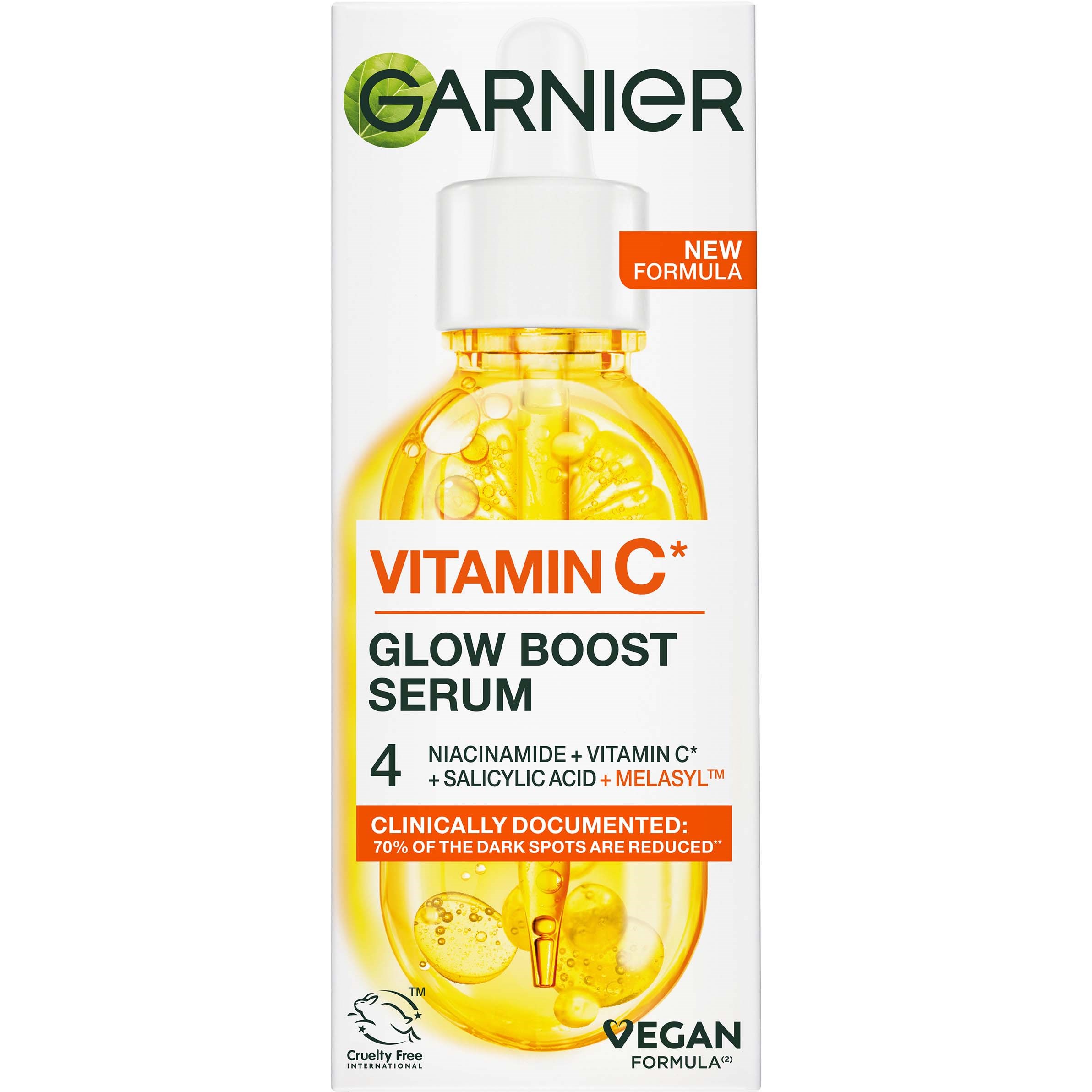 Garnier   Vitamin C* Glow Boost Serum For Dull Skin 30 ml (zdjęcie 2)