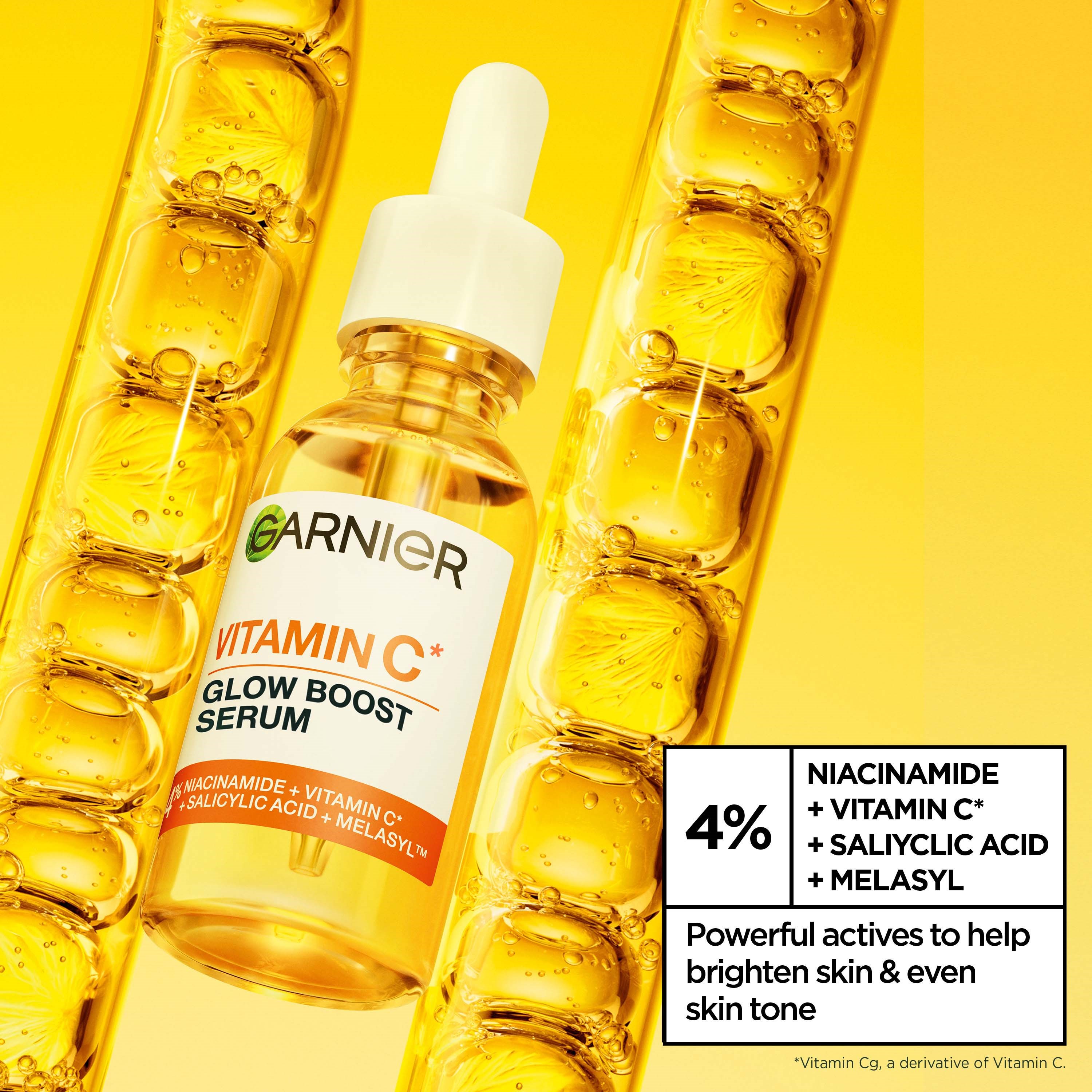 Garnier   Vitamin C* Glow Boost Serum For Dull Skin 30 ml (zdjęcie 4)