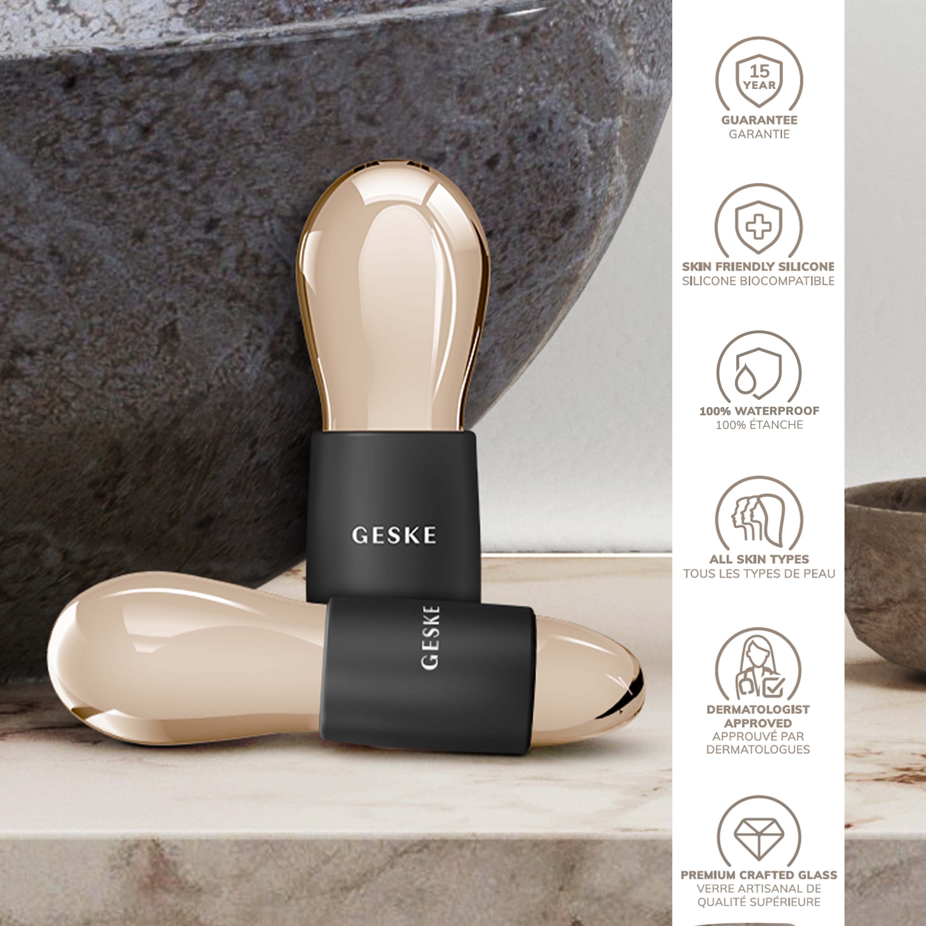 Geske 7 in 1 Cool & Warm Duo Eye Massager Gray (obrázok 3)