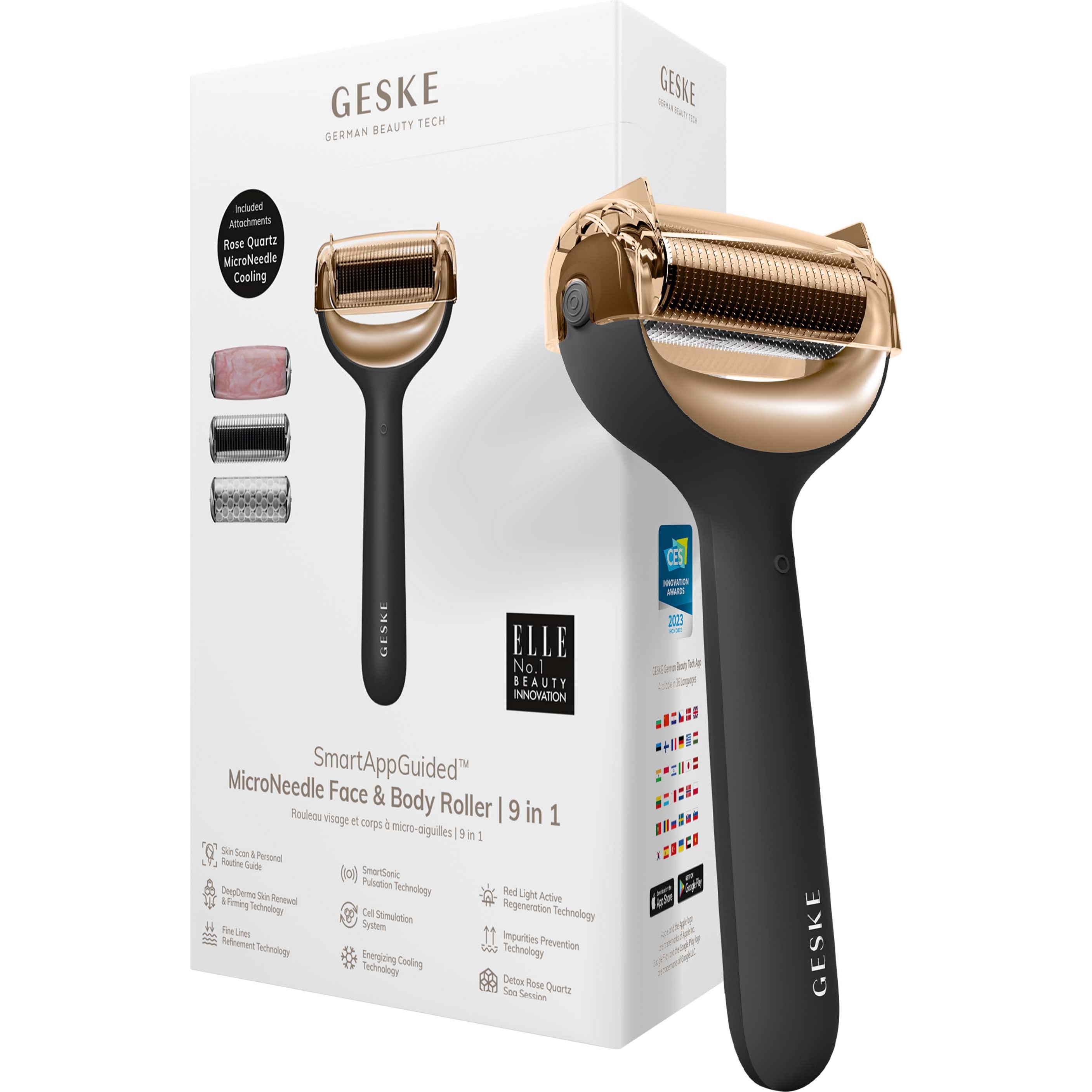 Geske MicroNeedle Face & Body Roller | 9 in 1 Gray (obrázok 8)