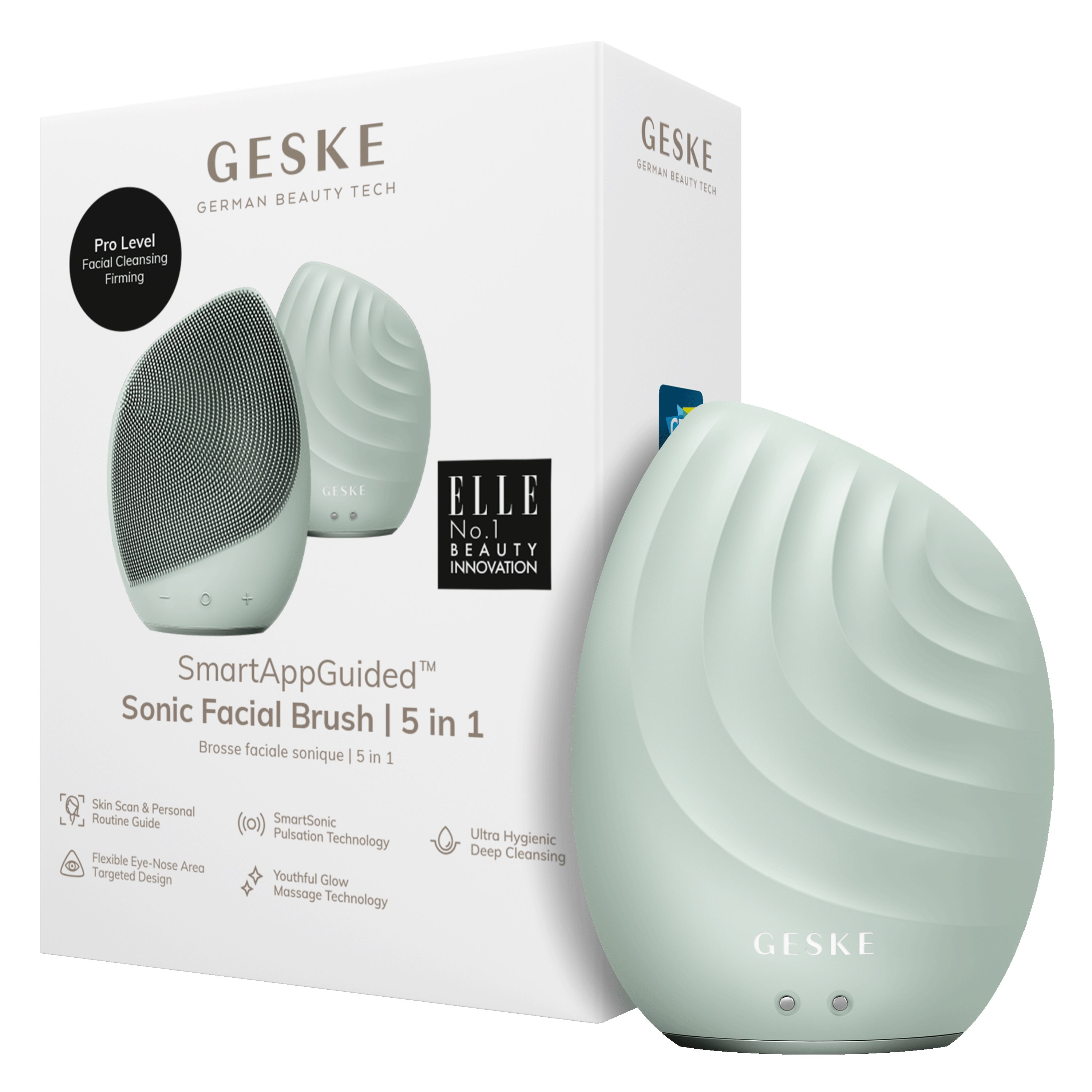 Geske 5 in 1 Sonic Facial Brush Green (obrázok 8)