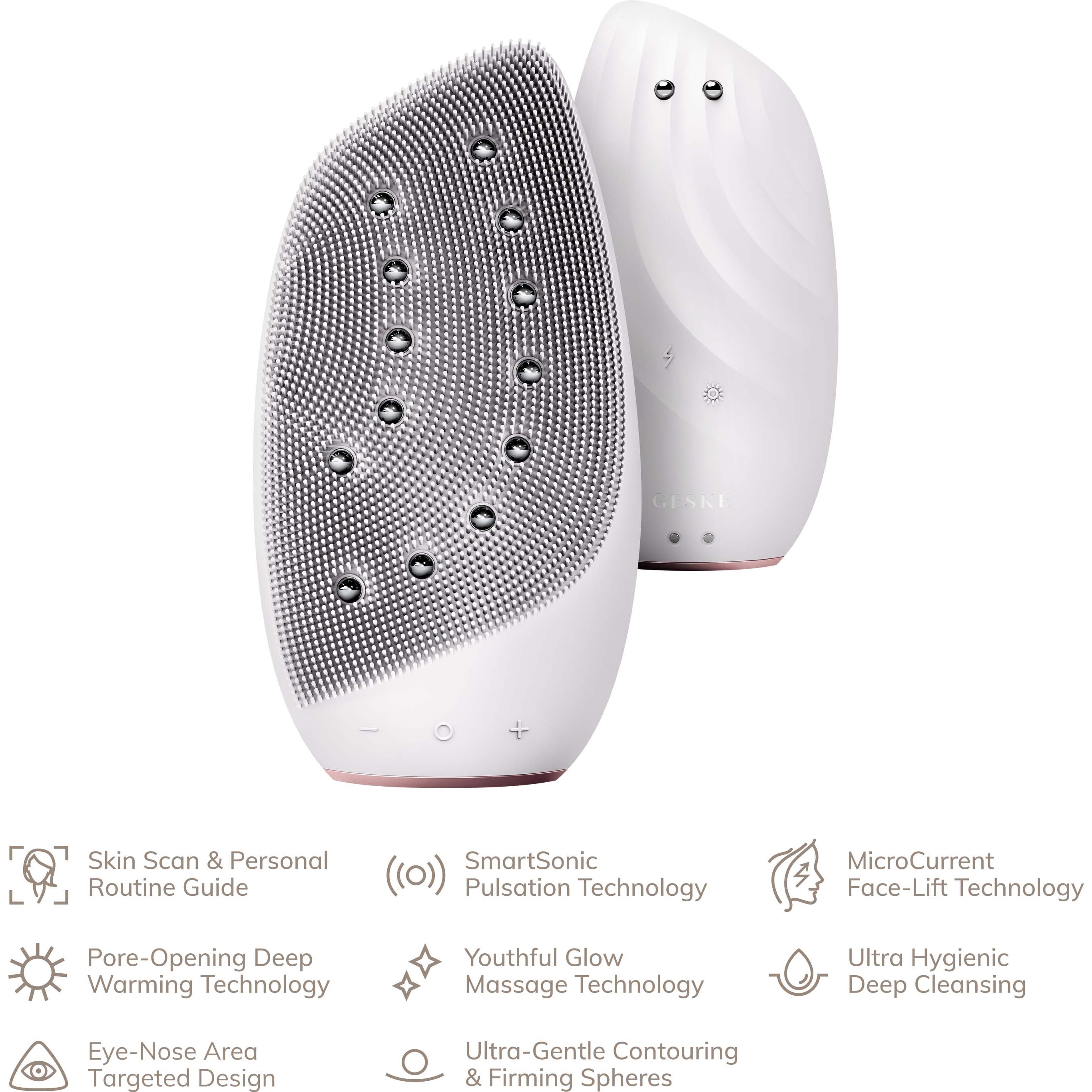 Geske 8 in 1 Sonic Thermo Facial Brush & Face-Lifter Starlight (obrázok 5)