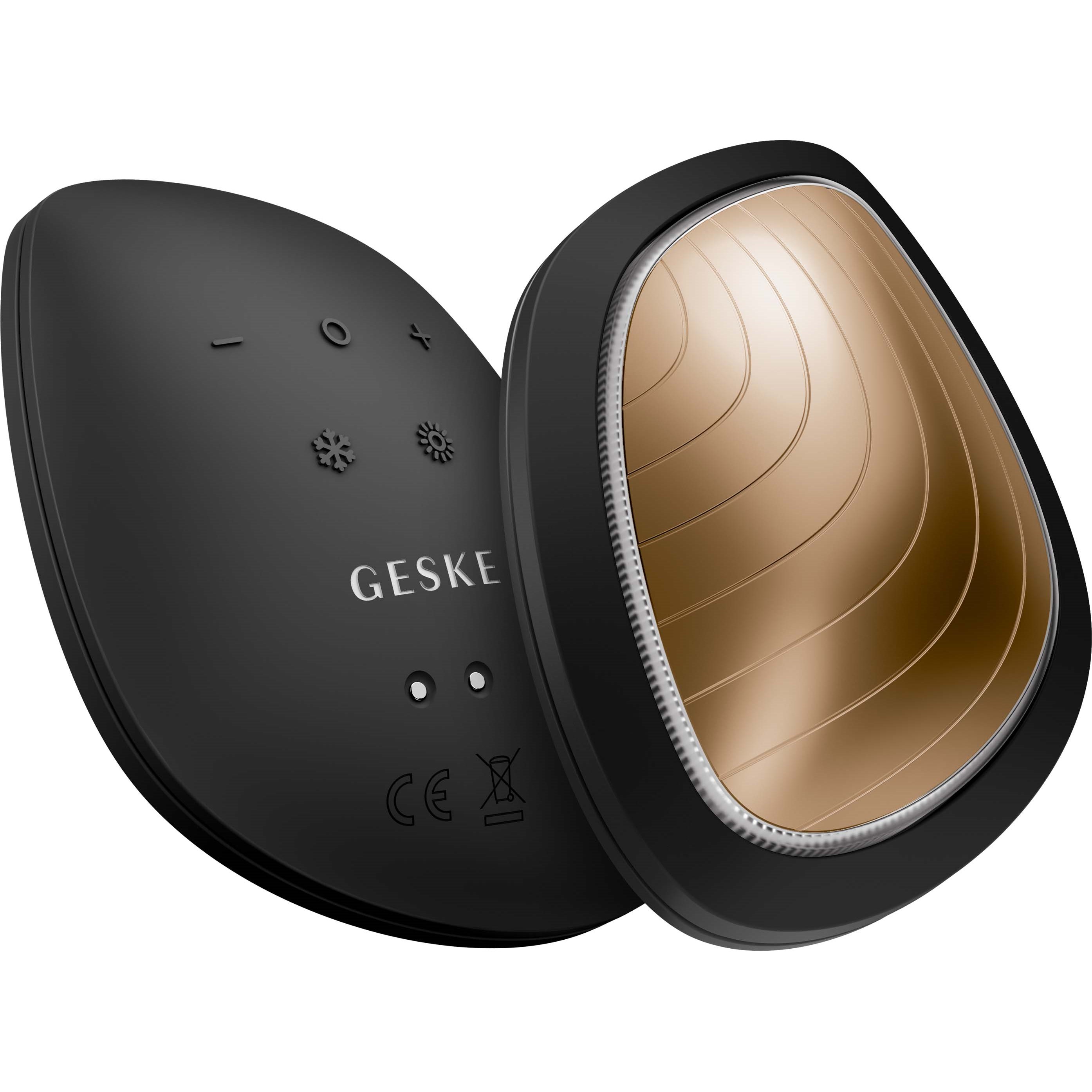 Alternativ bild 1 för Geske sonisk ansiktsmassagerare Cool &amp  Warm 9in1 Geske med applikation (grå)