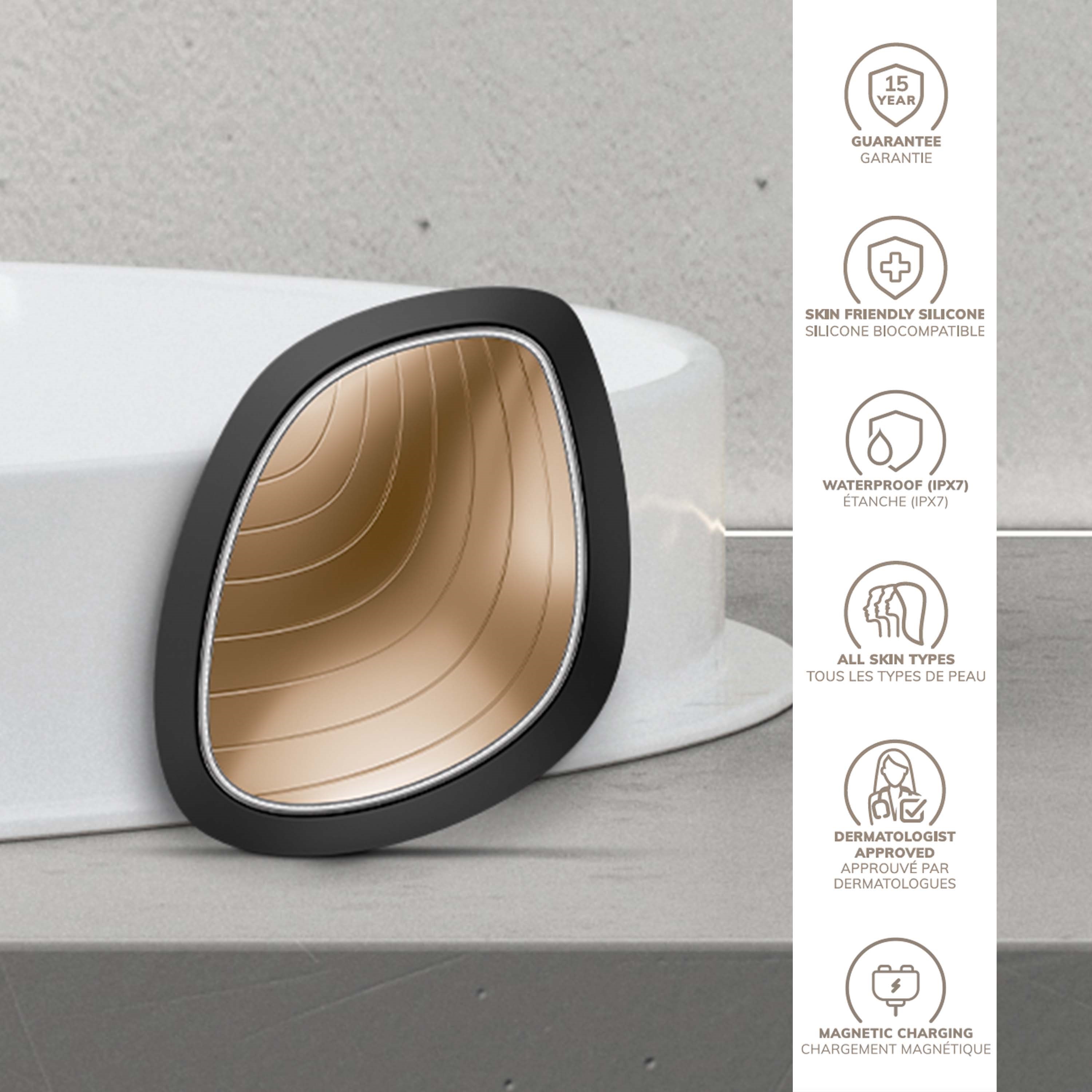 Geske 9 in 1 Sonic Warm & Cool Mask Gray (obrázok 3)