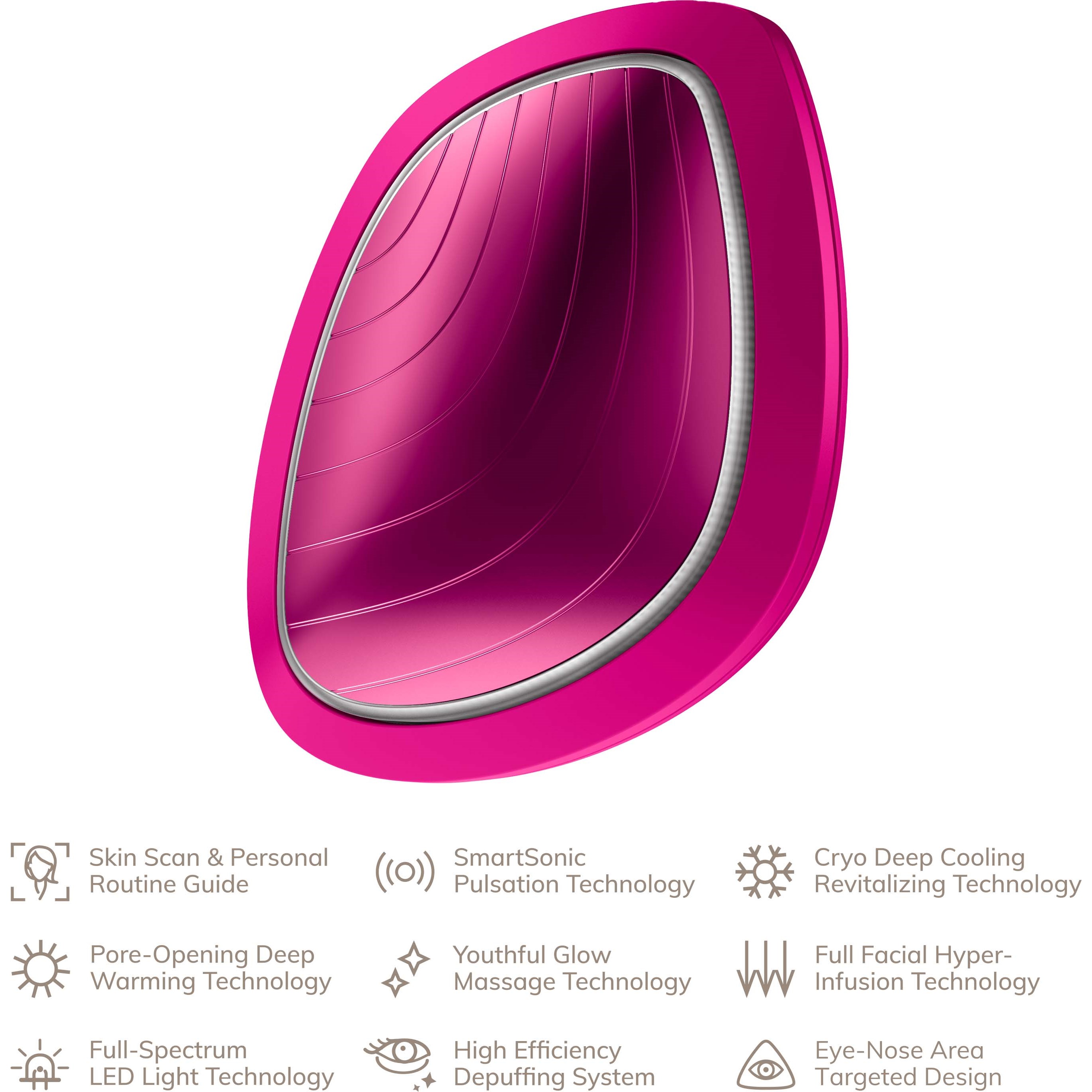 Geske 9 in 1 Sonic Warm & Cool Mask Magneta (obrázok 5)