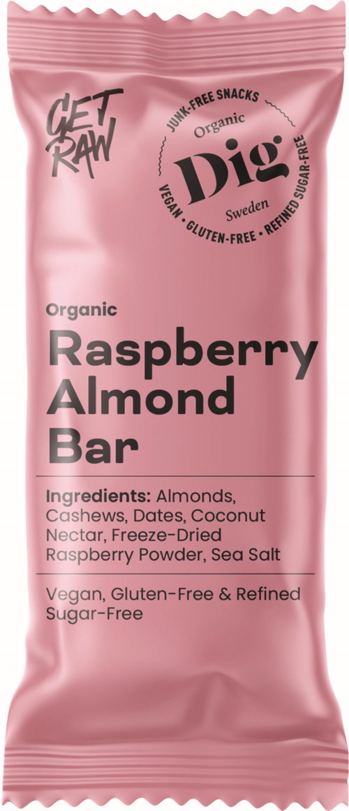 Dig GET RAW Organic Raspberry Almond Bar 42 g