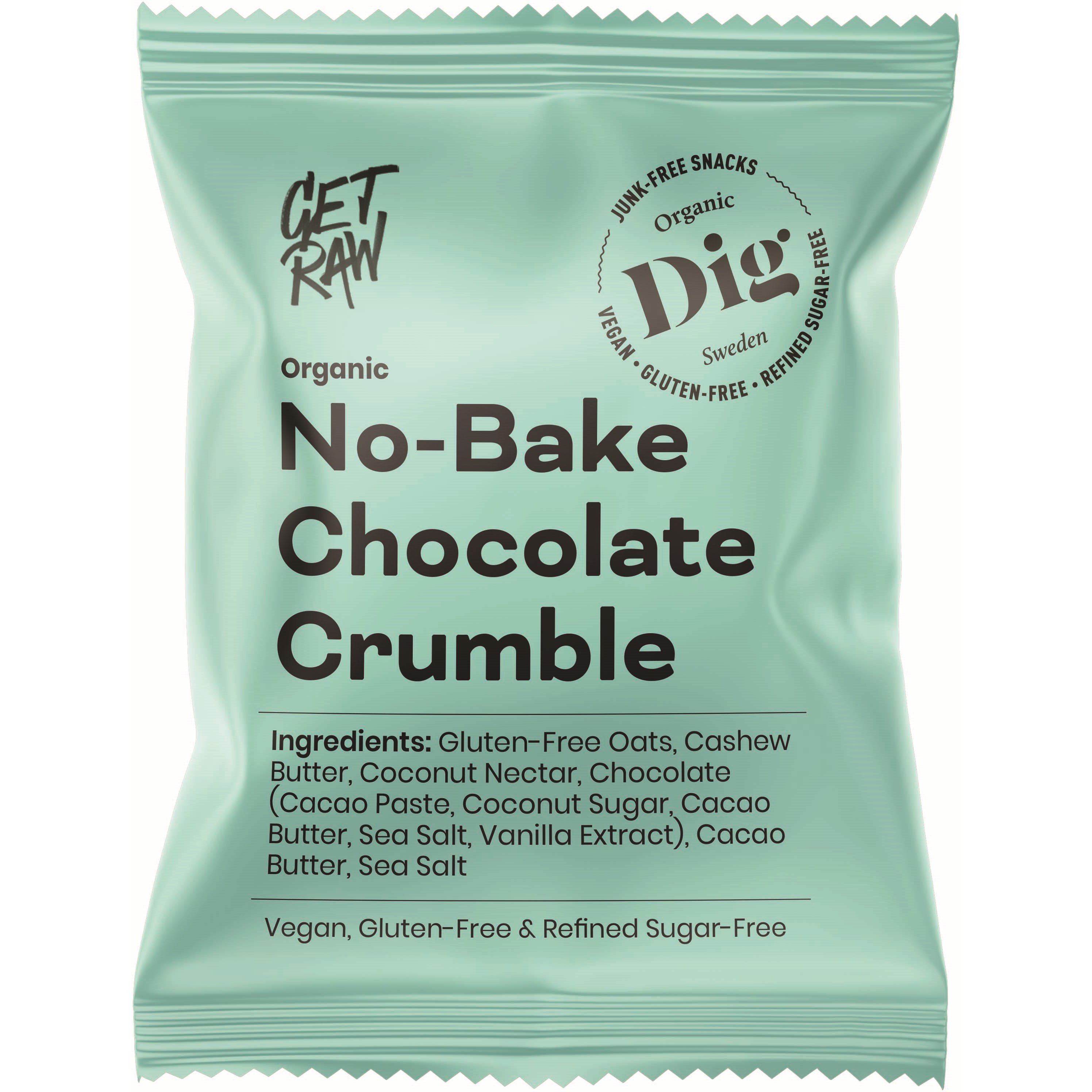 Dig GET RAW Organic No-Bake Chocolate Crumble 35 g