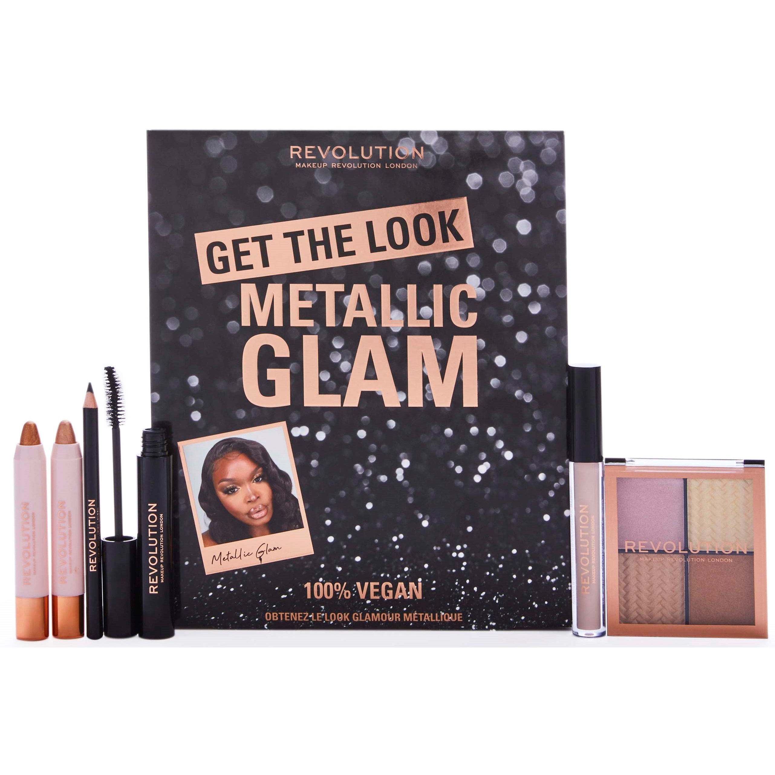 Makeup Revolution Get The Look Metallic Glam Gift Set