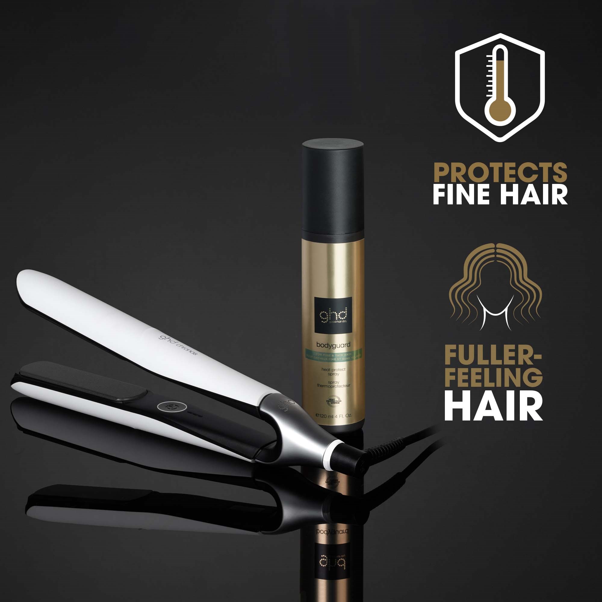 ghd Bodyguard Heat Protect Spray For Fine & Thin Hair 120 ml (obrázok 6)