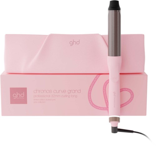 ghd Chronos Limited Edition Curve Grand Tong (32mm Barrel) in Dusted Pink
