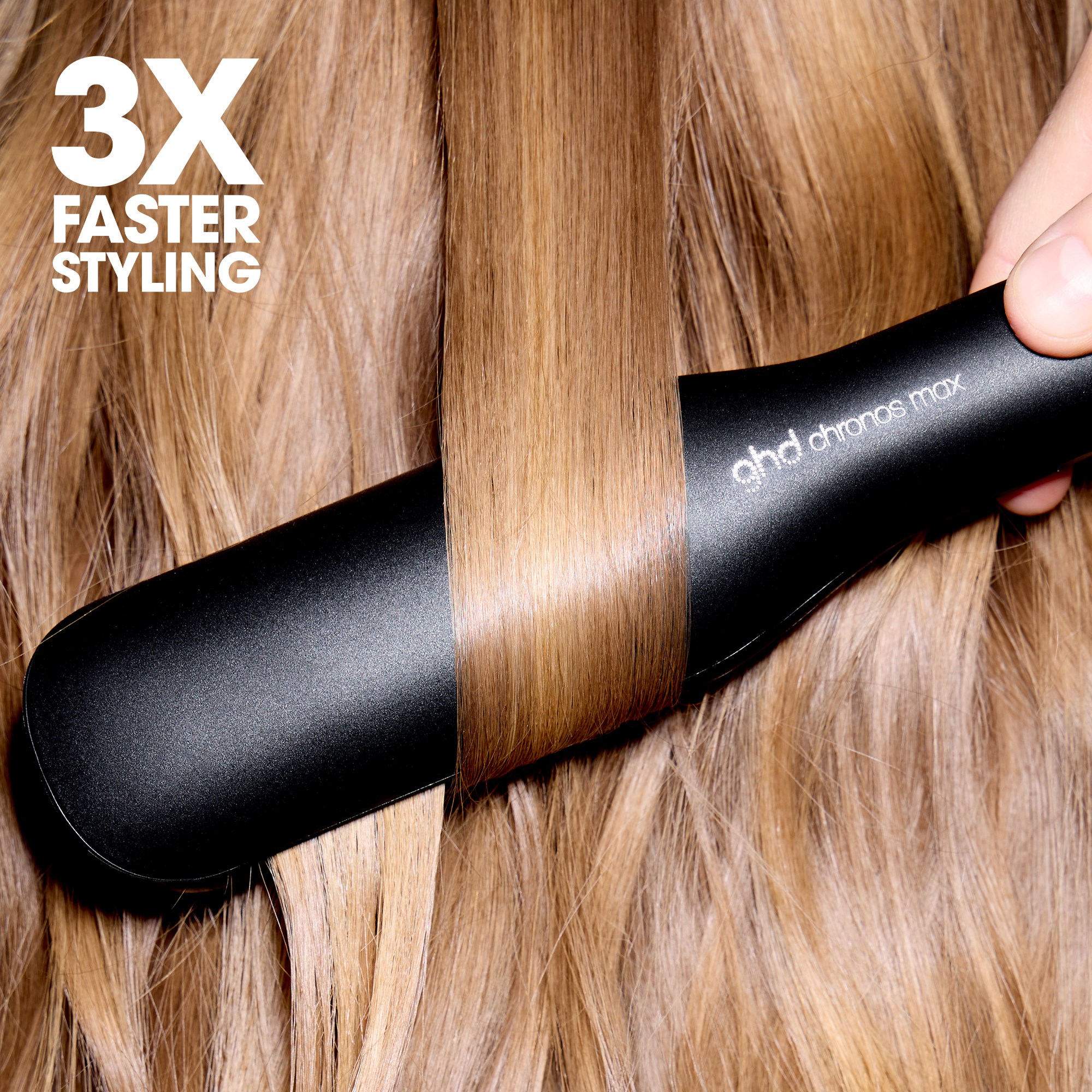 ghd Chronos Max Wide Plate Hair Straightener Black (obrázok 10)