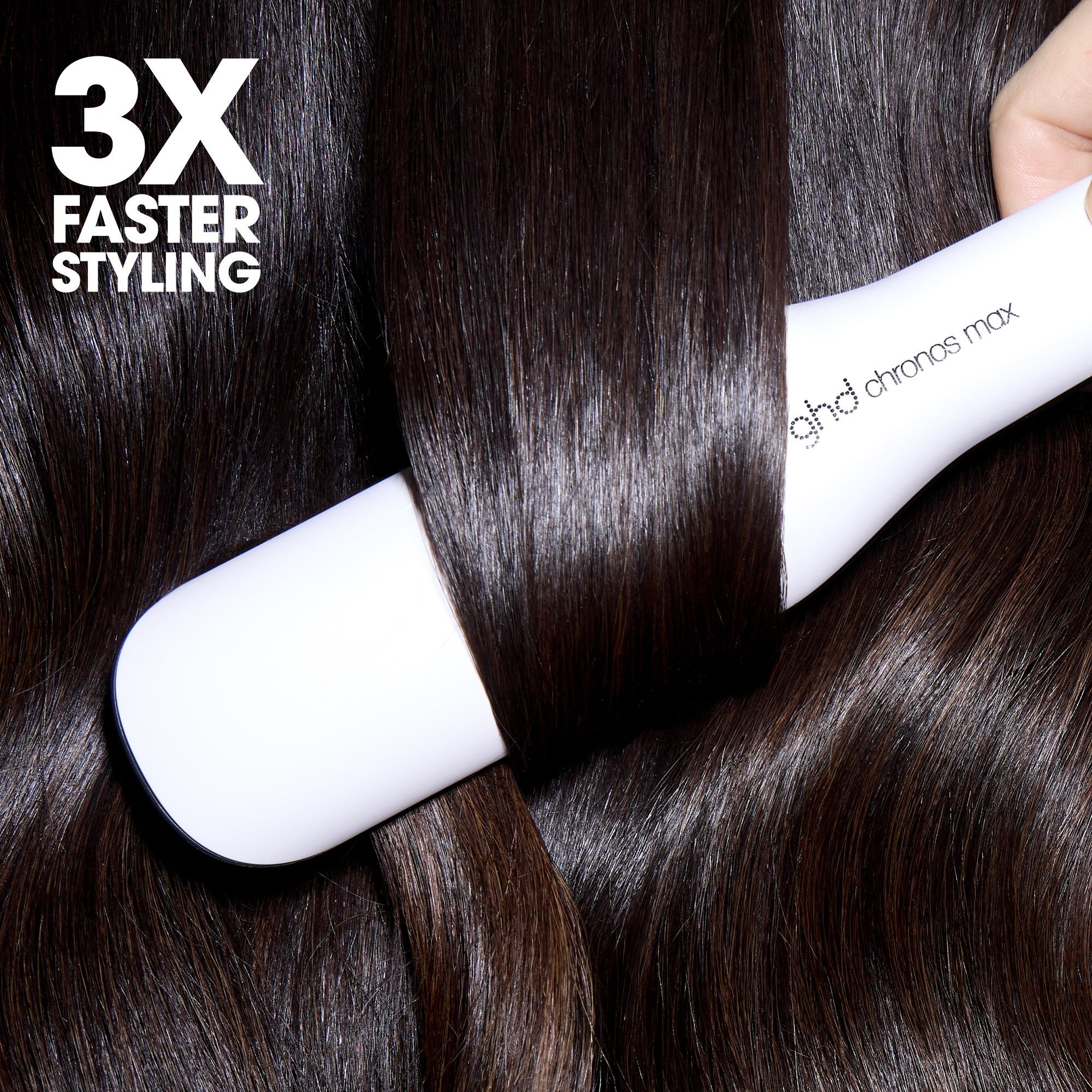 ghd Chronos Max Wide Plate Hair Straightener White (obrázok 10)