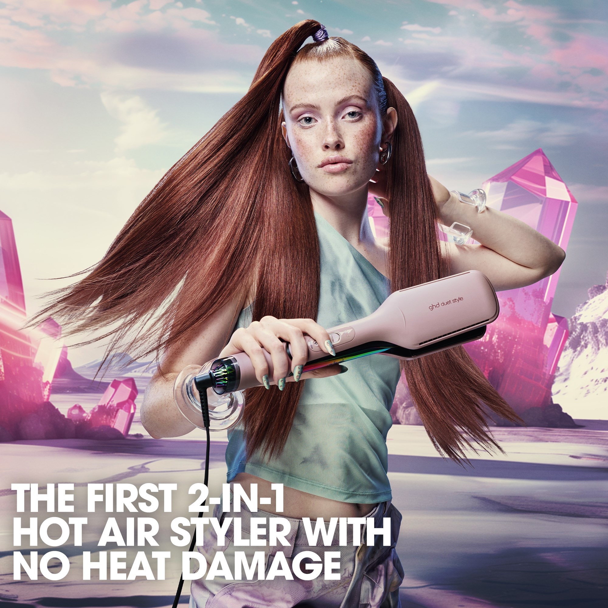 Alternativ bild 1 för ghd Duet Style Limited Edition Hot Air Styler Transcendent Pink - 1 pcs
