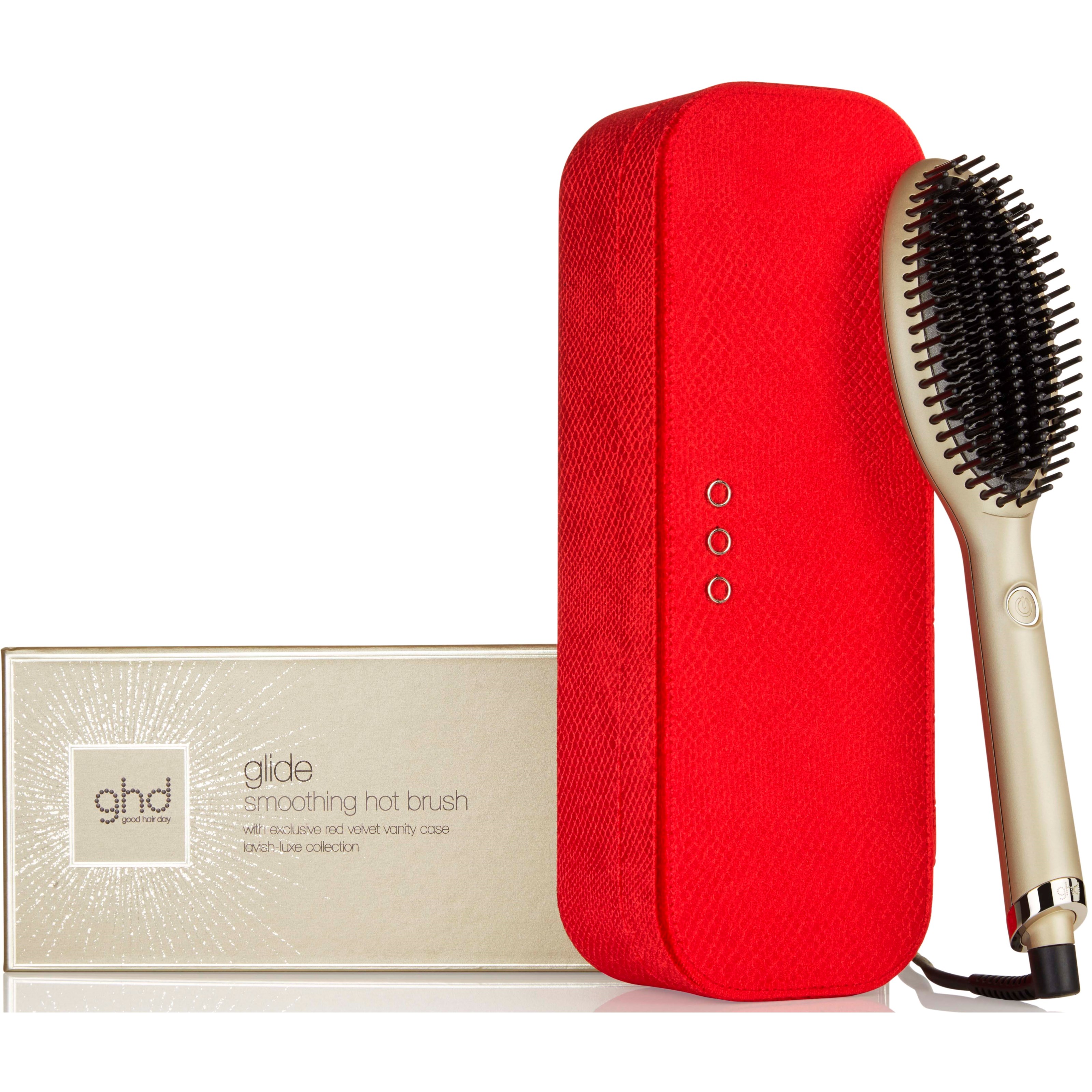 ghd Glide Hot Brush In Champagne Gold