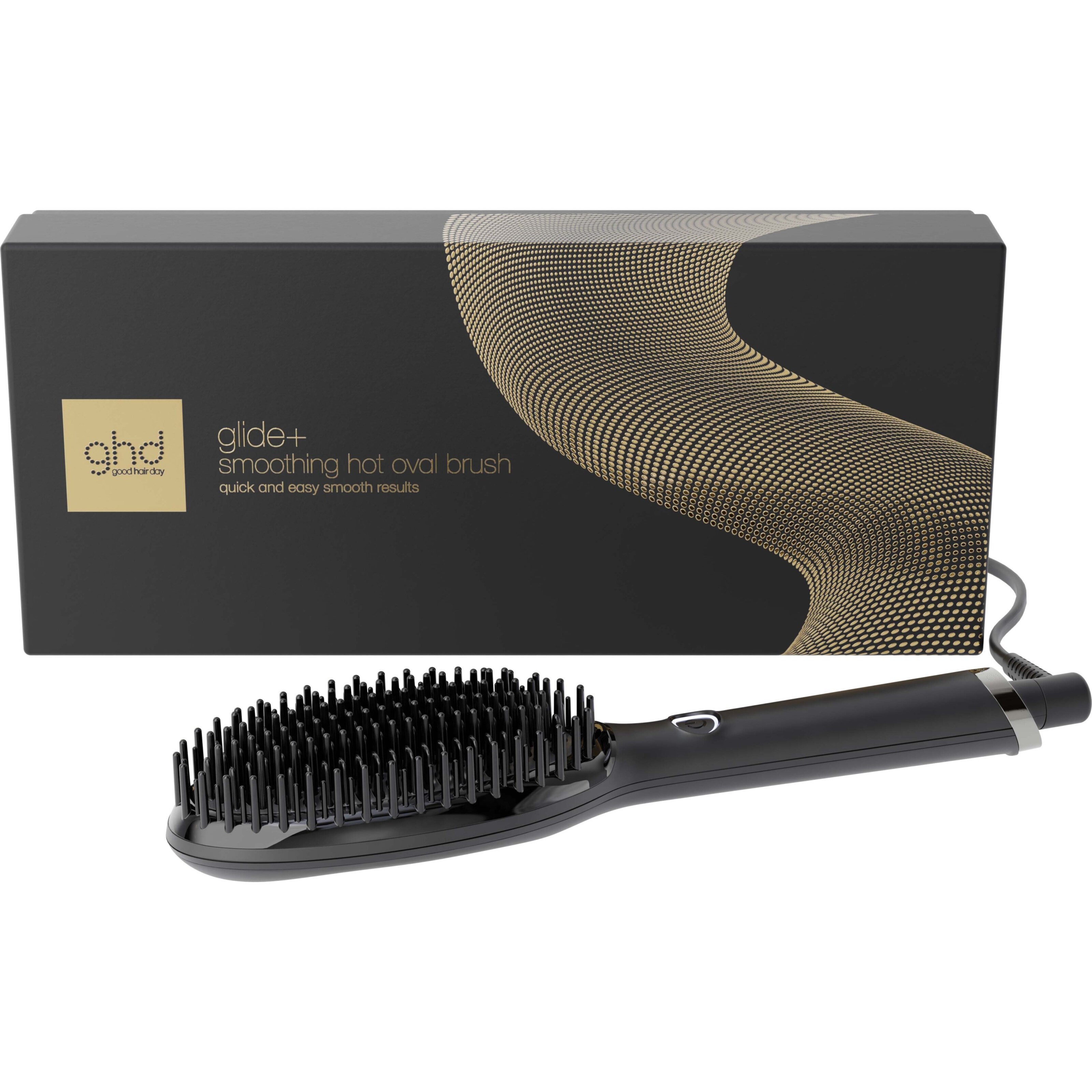 ghd Glide+ Smoothing Hot Brush - Black